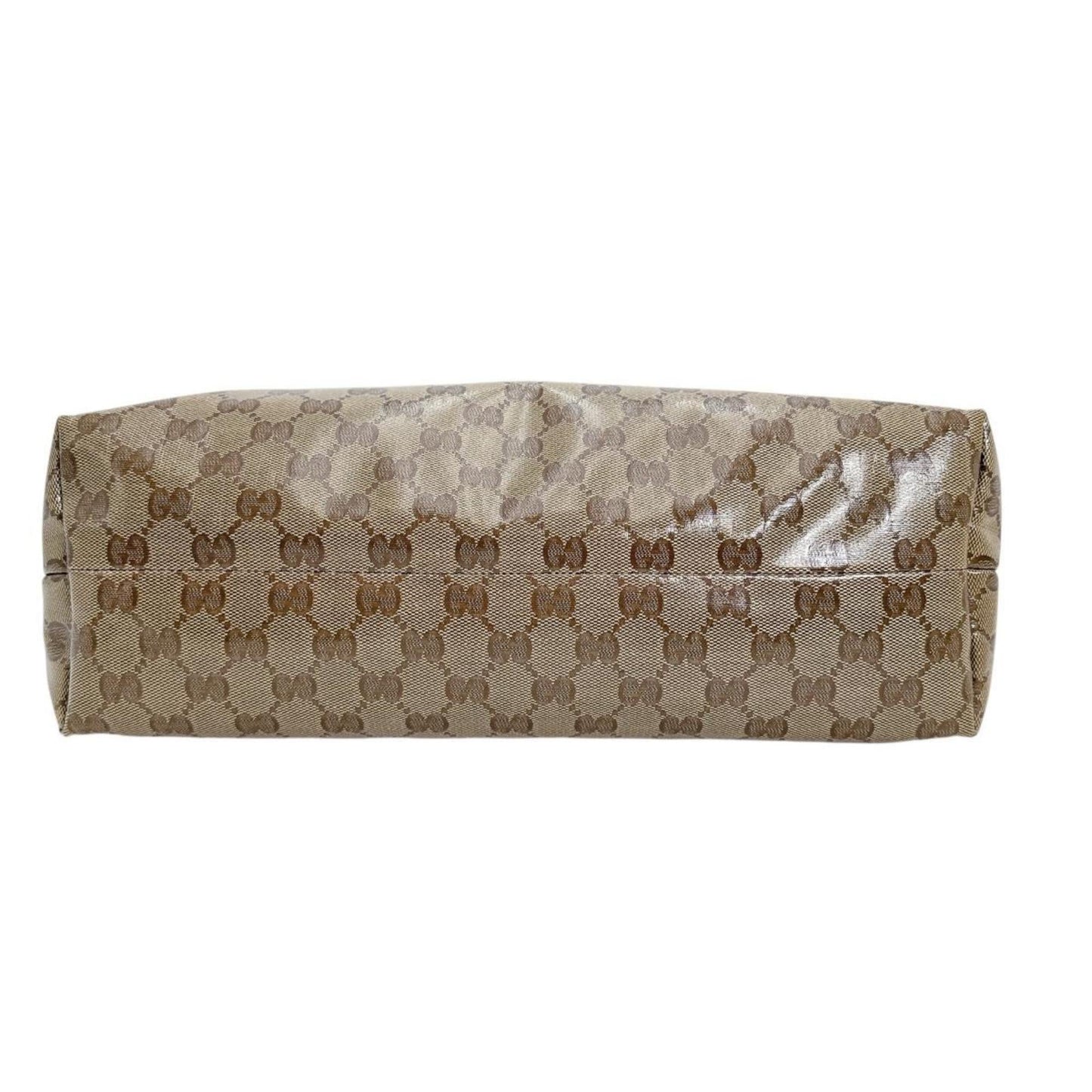 Gucci Brown Coated Canvas Pvc Shoulder Bag ( )