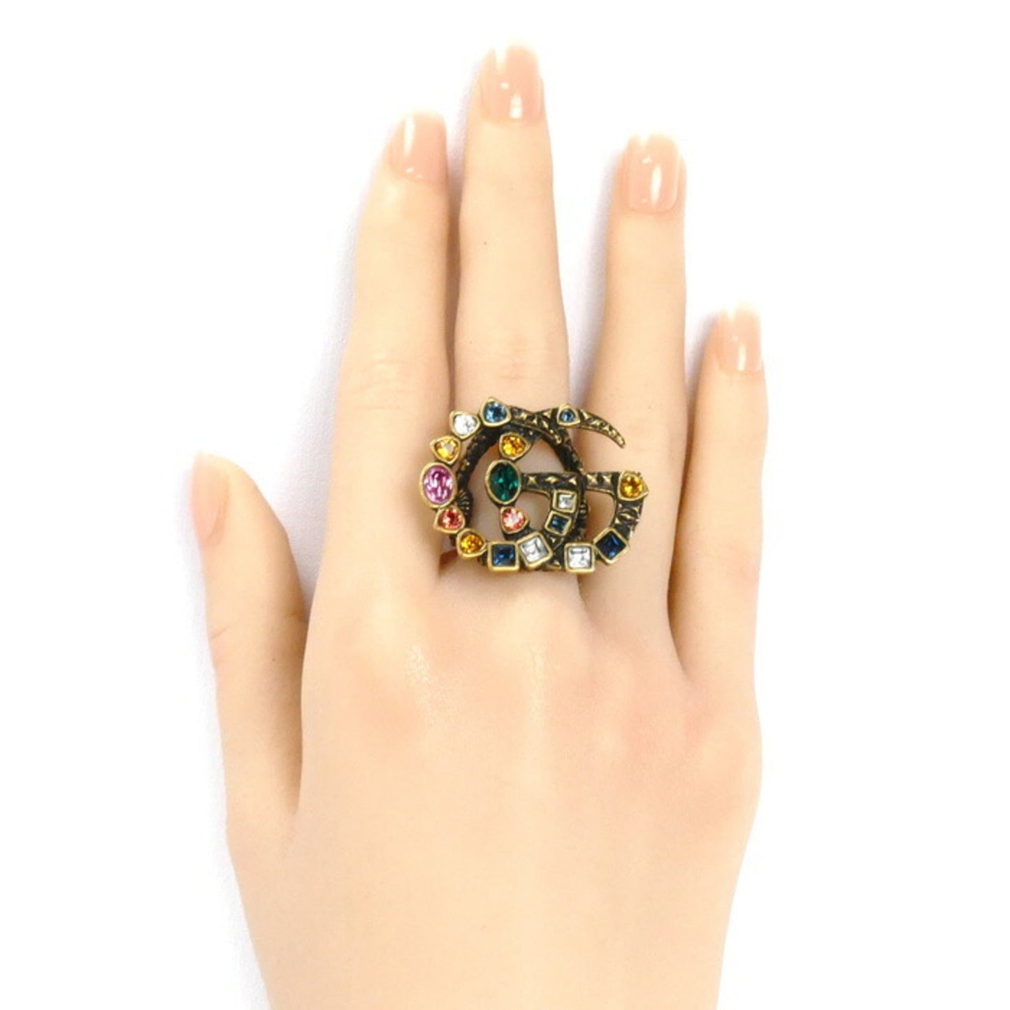 Gucci Gold Multi-Color Band Ring ( )