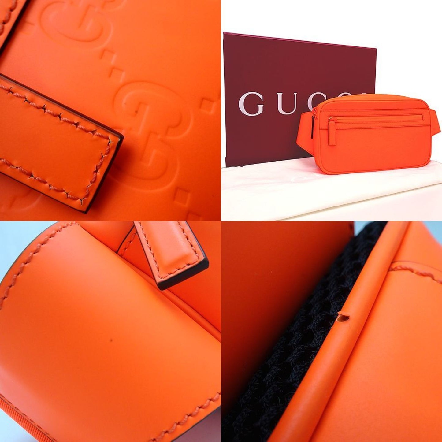 Gucci Orange Leather Fanny Pack ( )