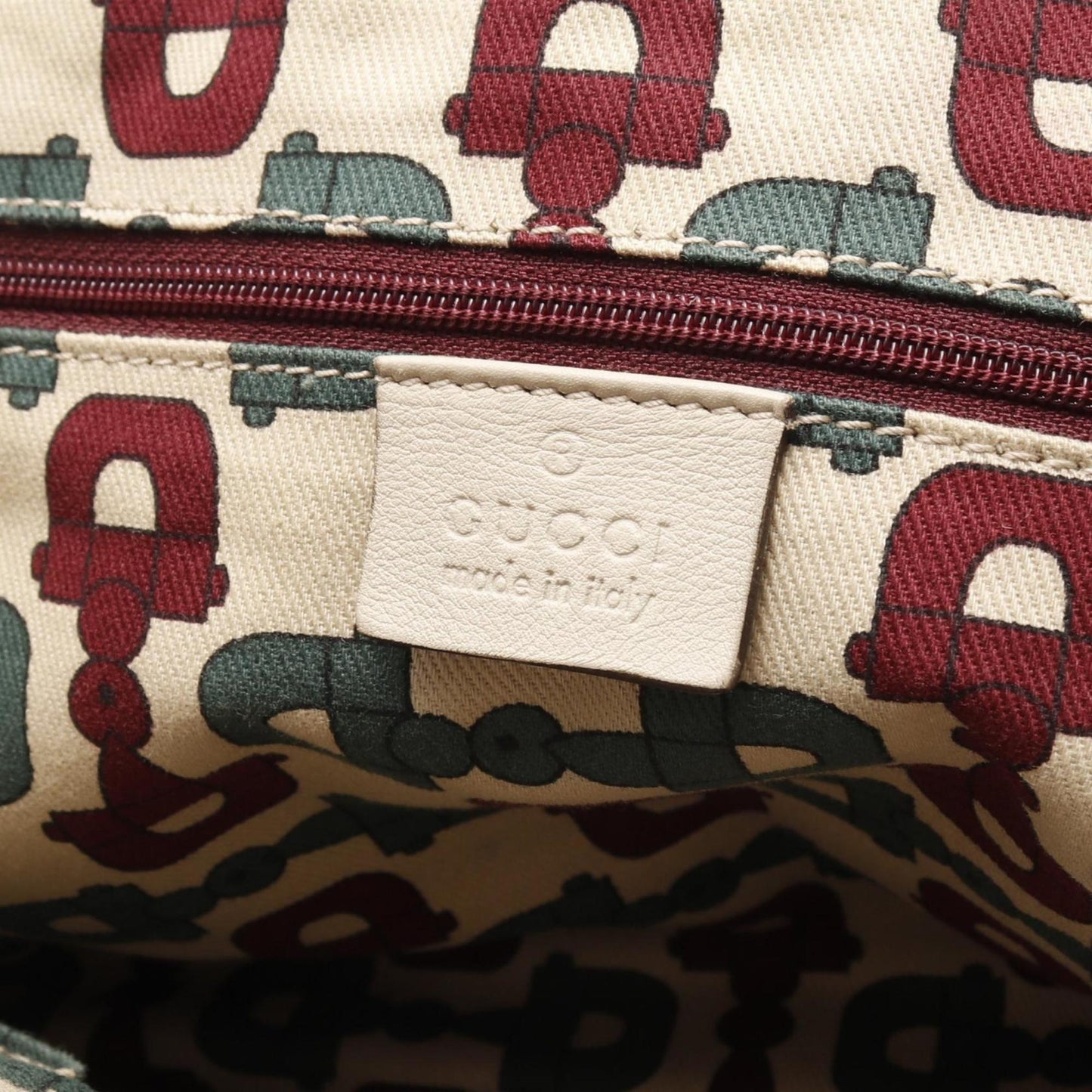 Gucci Beige Leather Tote Bag ( )