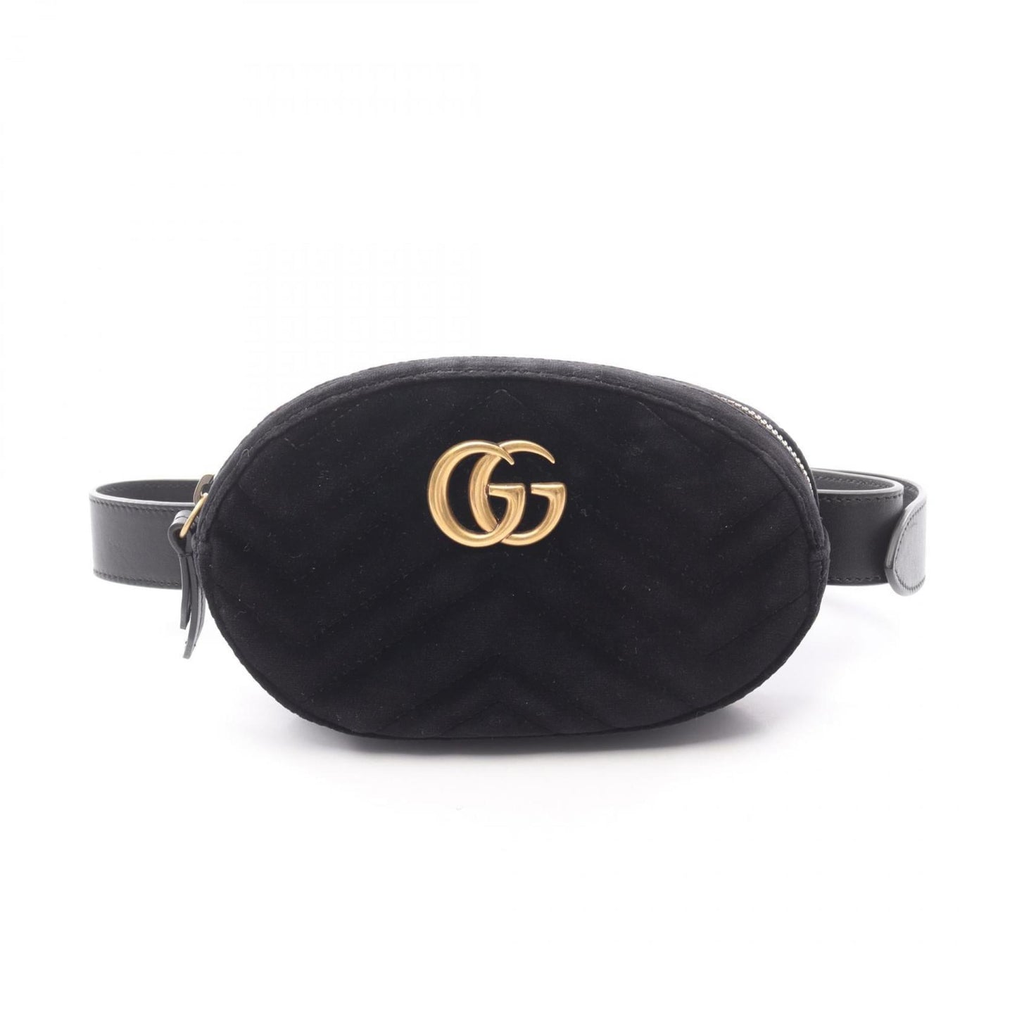 Gucci Black Fabric Leather Fanny Pack ( )