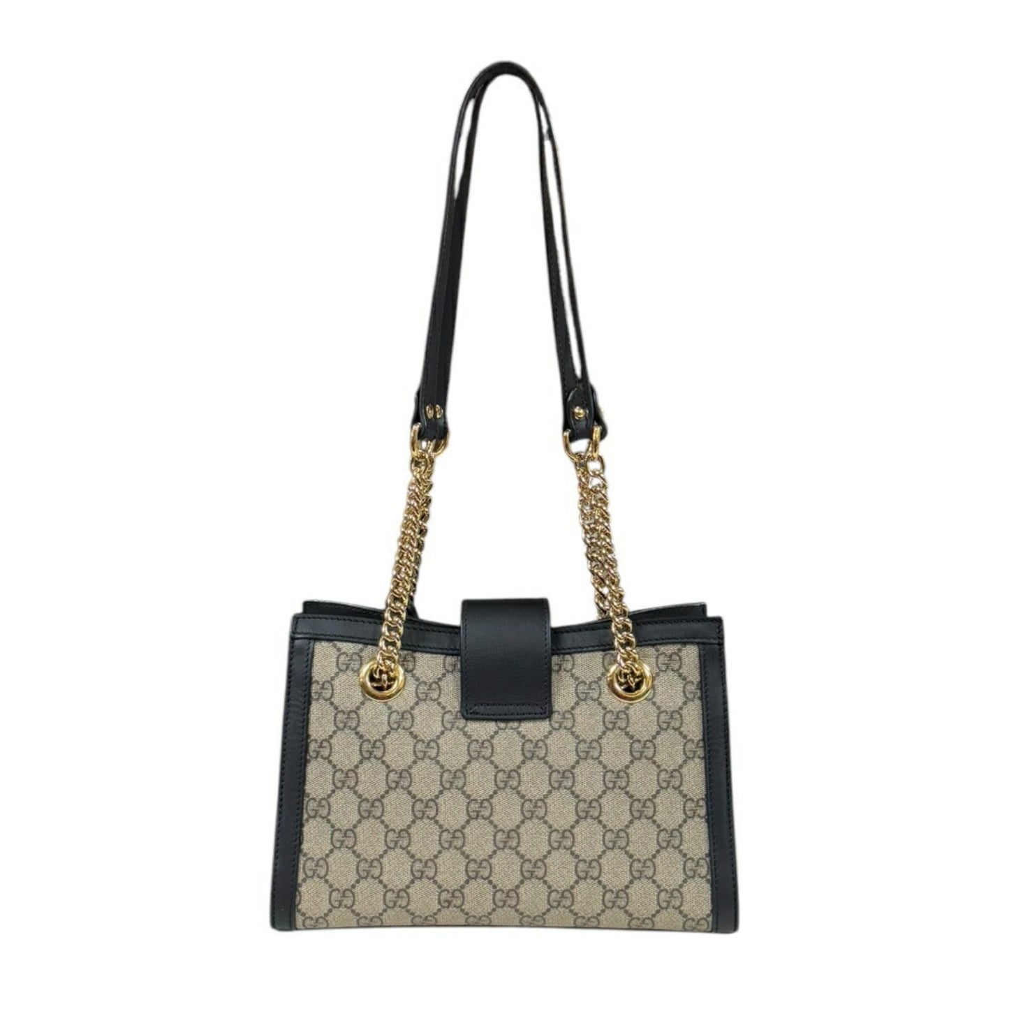 Gucci Beige Black Gg Supreme Shoulder Bag Tote Bag ( )