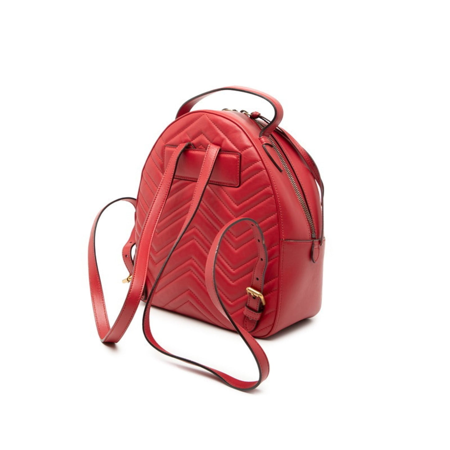 Gucci Red Color Leather Backpack ( )