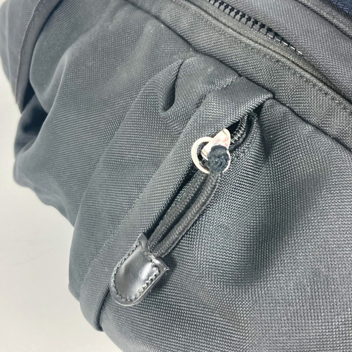 Gucci Sherry Line Black Nylon Canvas Backpack ( )