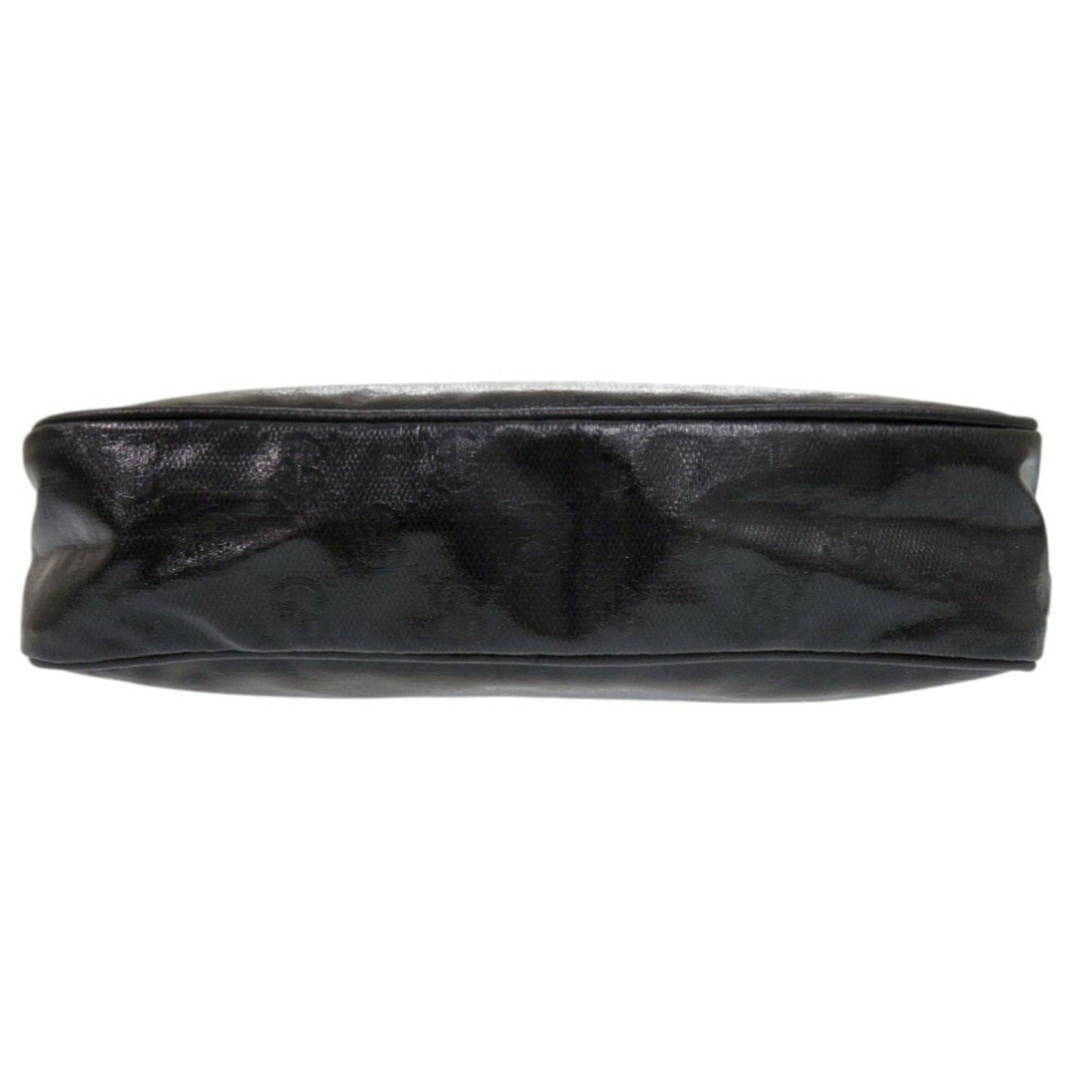 Gucci Black Gg Crystal Leather Shoulder Bag ( )
