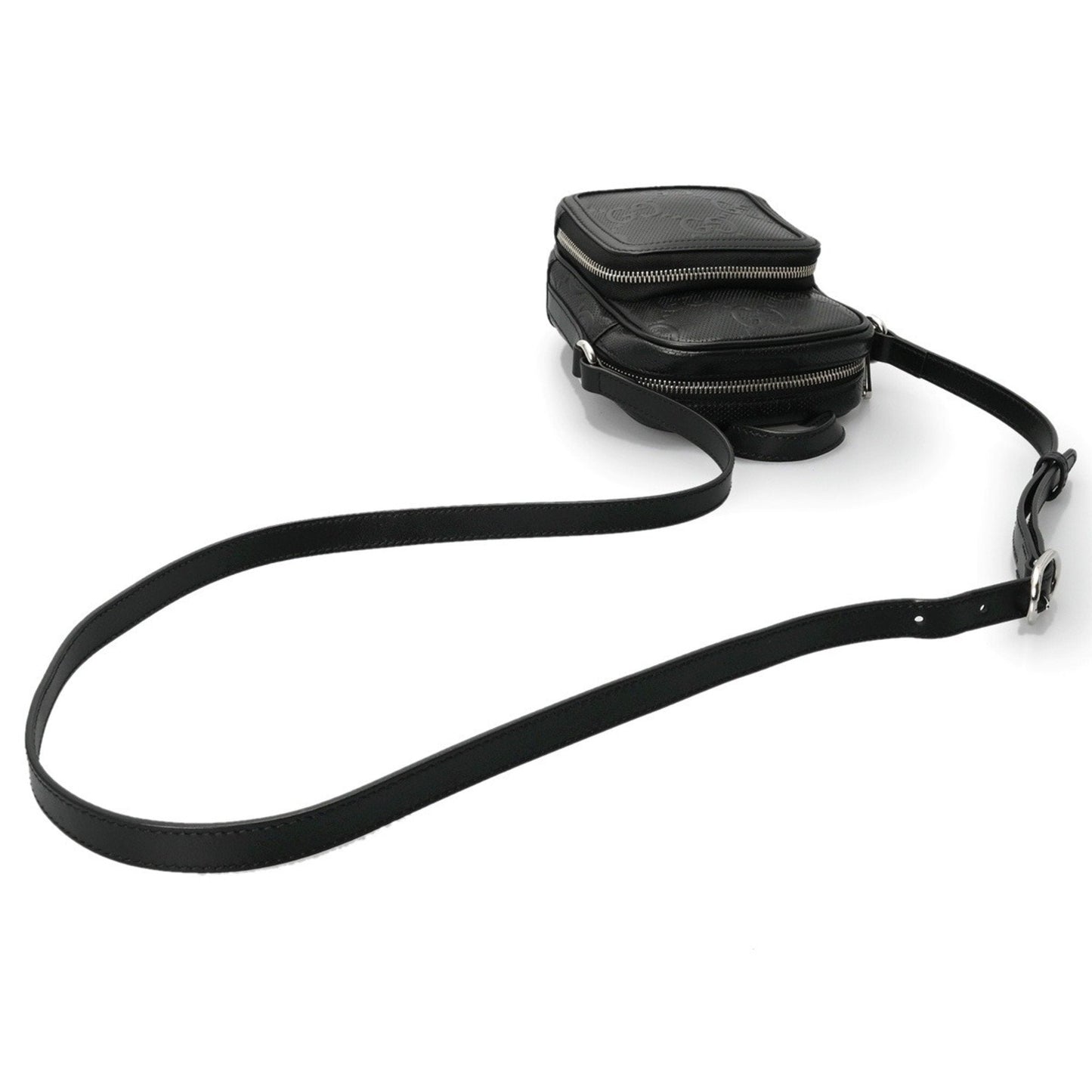 Gucci Black Leather Shoulder Bag ( )