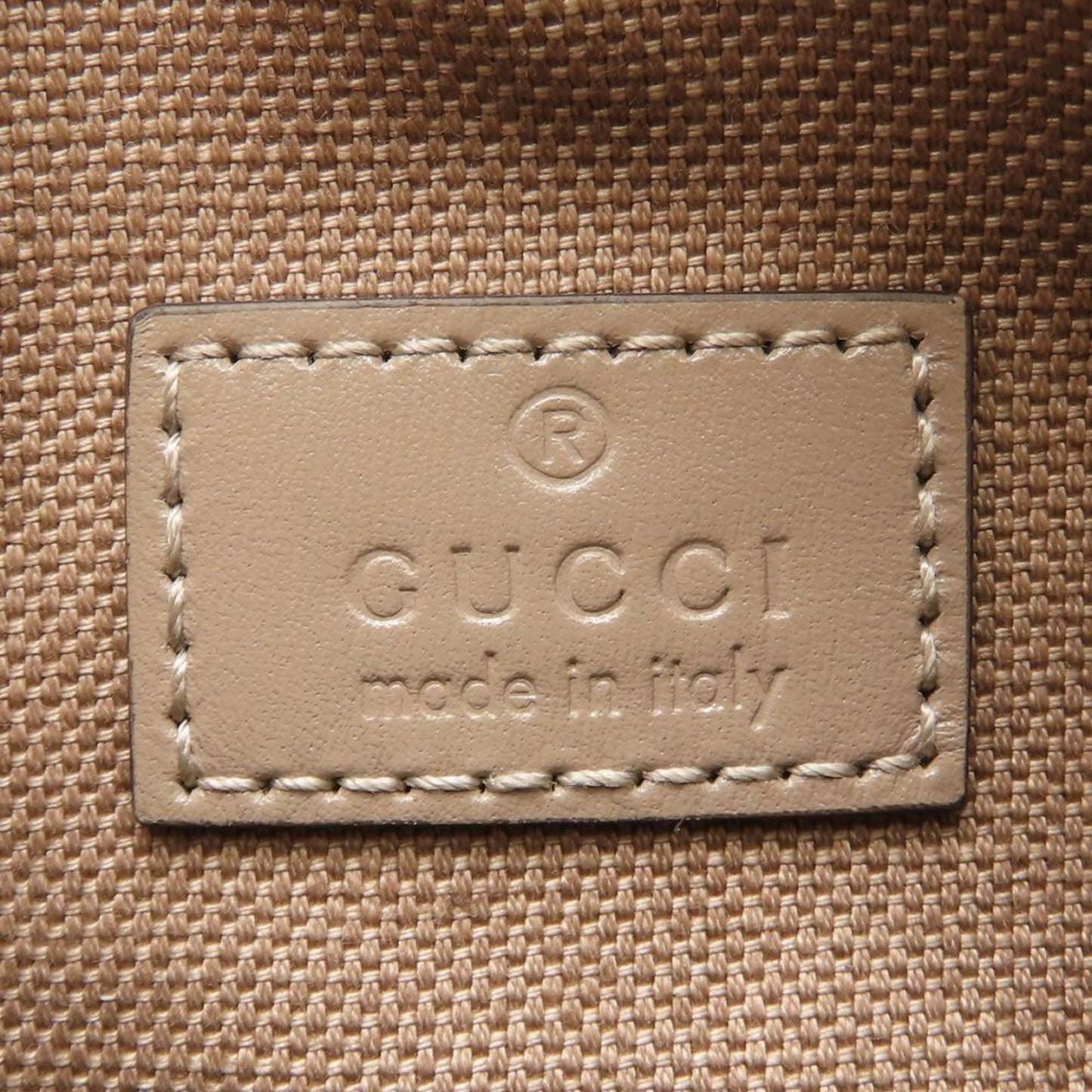 Gucci Gold Gg Canvas Leather Shoulder Bag ( )