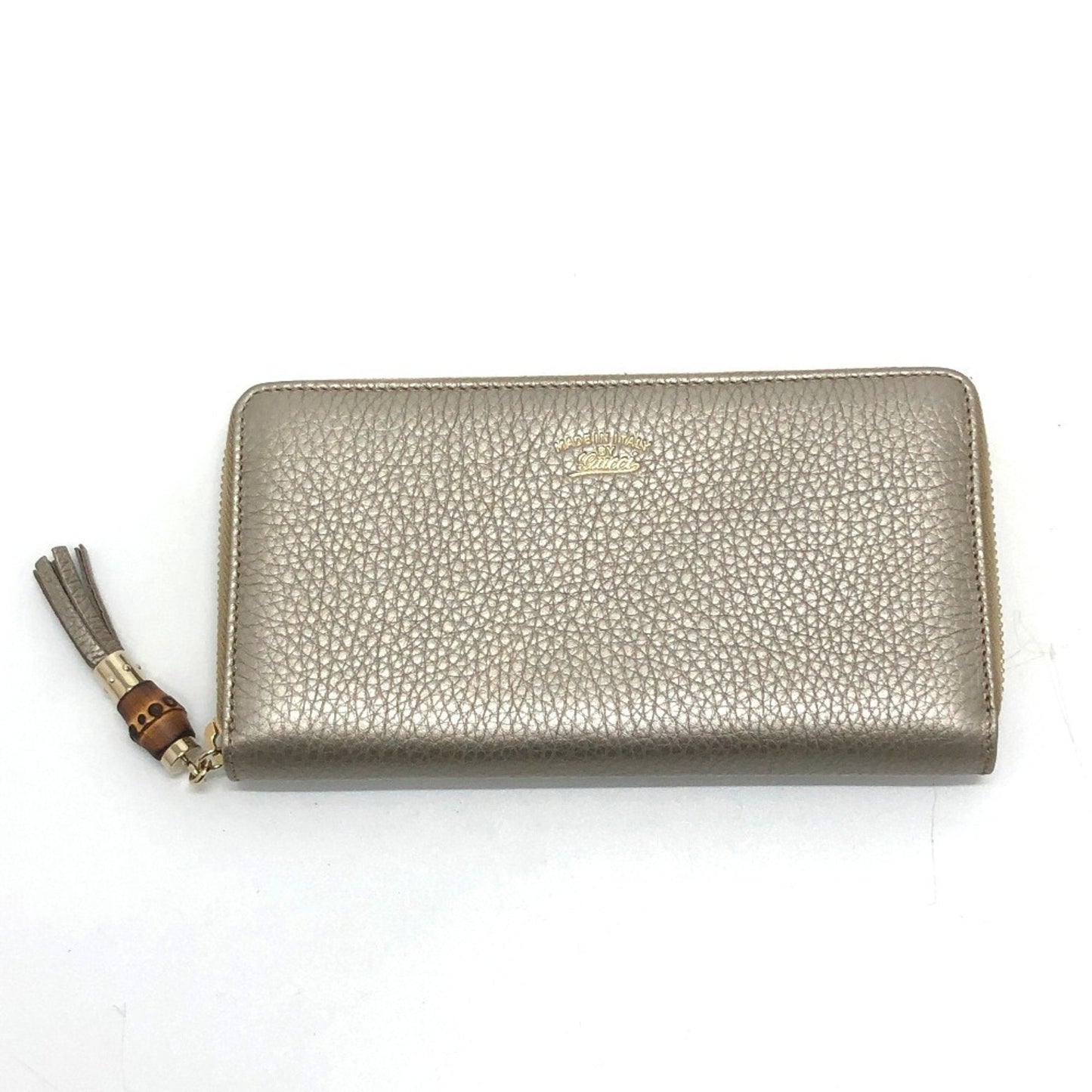 Gucci Champagne Gold Leather Long Wallet (Bi-Fold) ( )