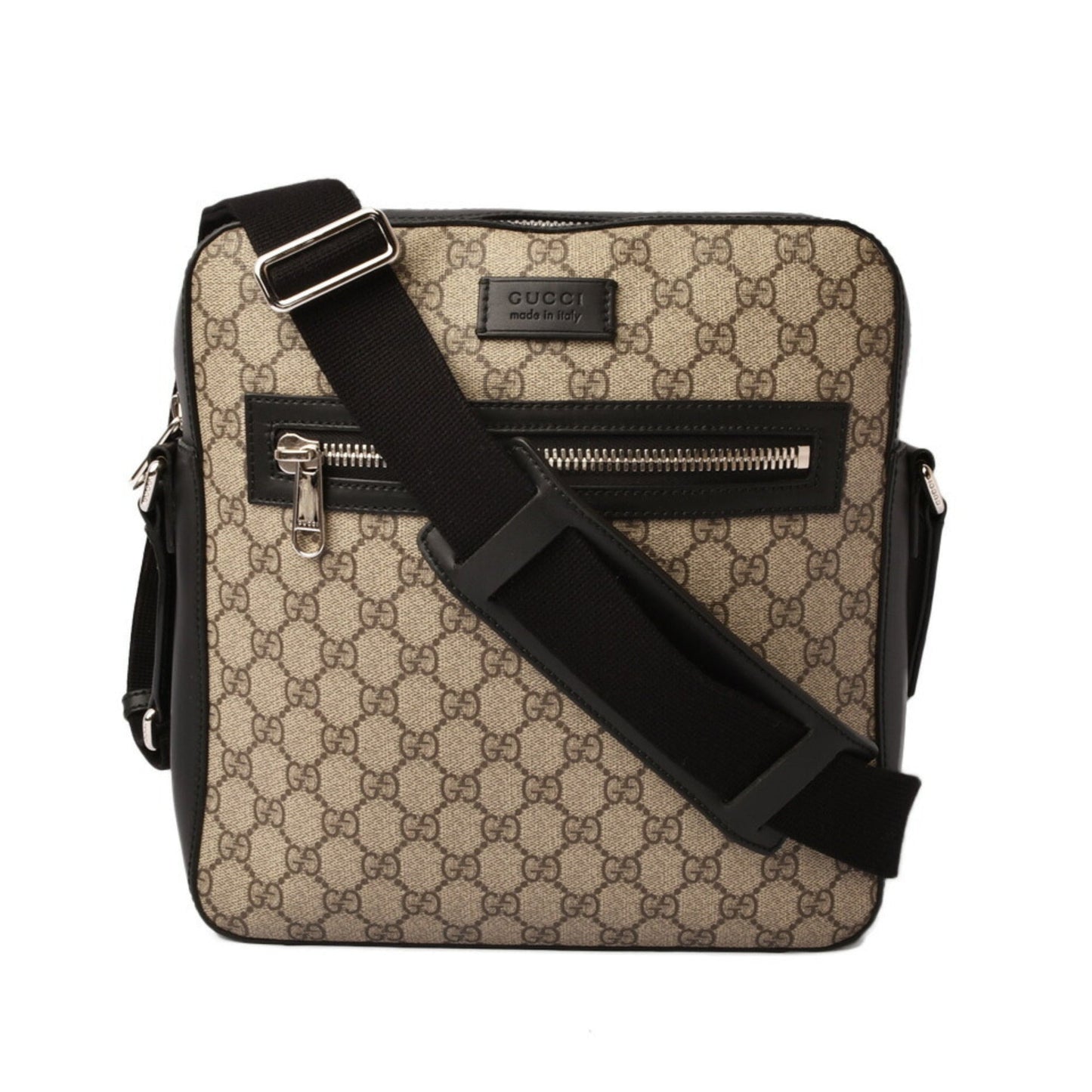 Gucci Beige Brown Gg Supreme Coated Canvas Messenger Bag Shoulder Bag ( )