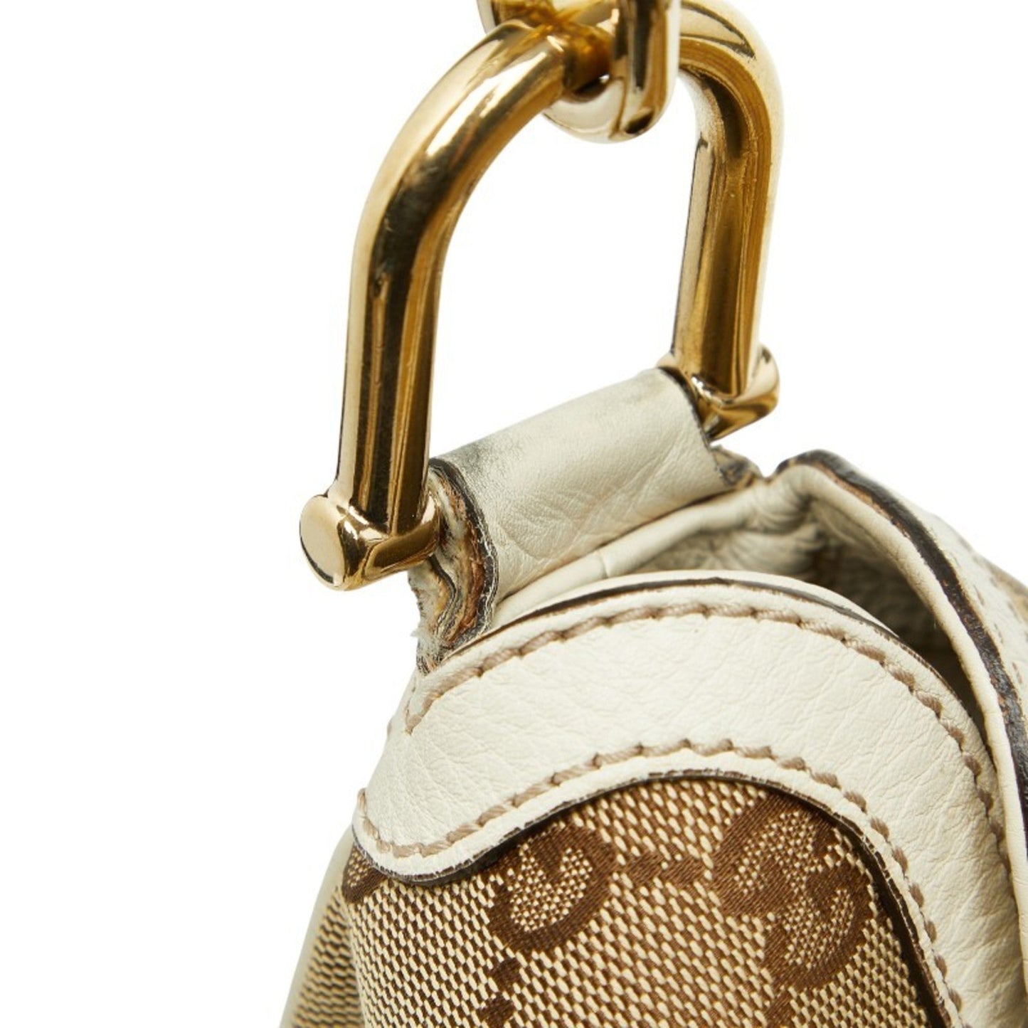 Gucci Gg Canvas Beige Ivory Gg Canvas Leather Handbag Shoulder Bag ( )