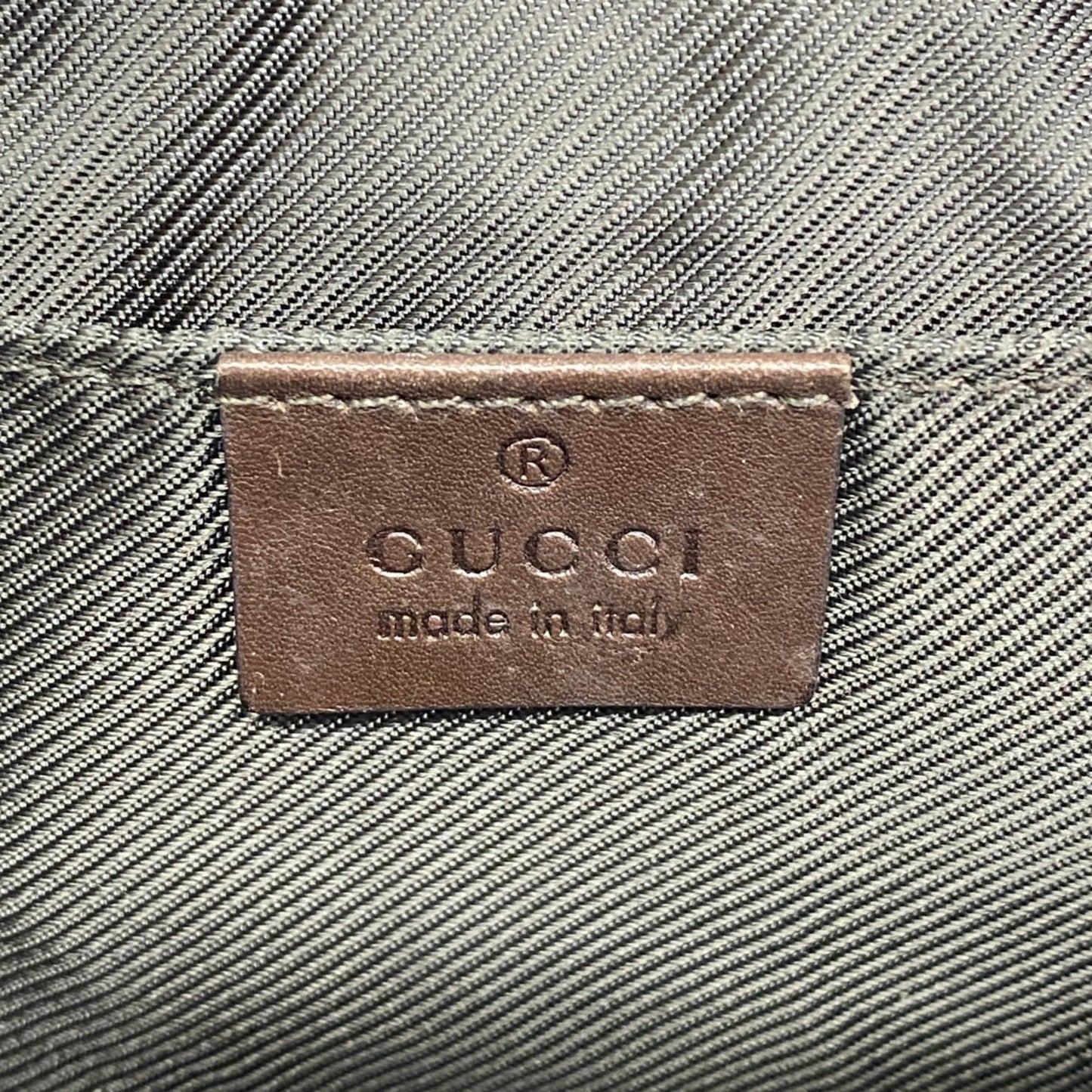 Gucci Beige Brown Pvc Shoulder Bag ( )