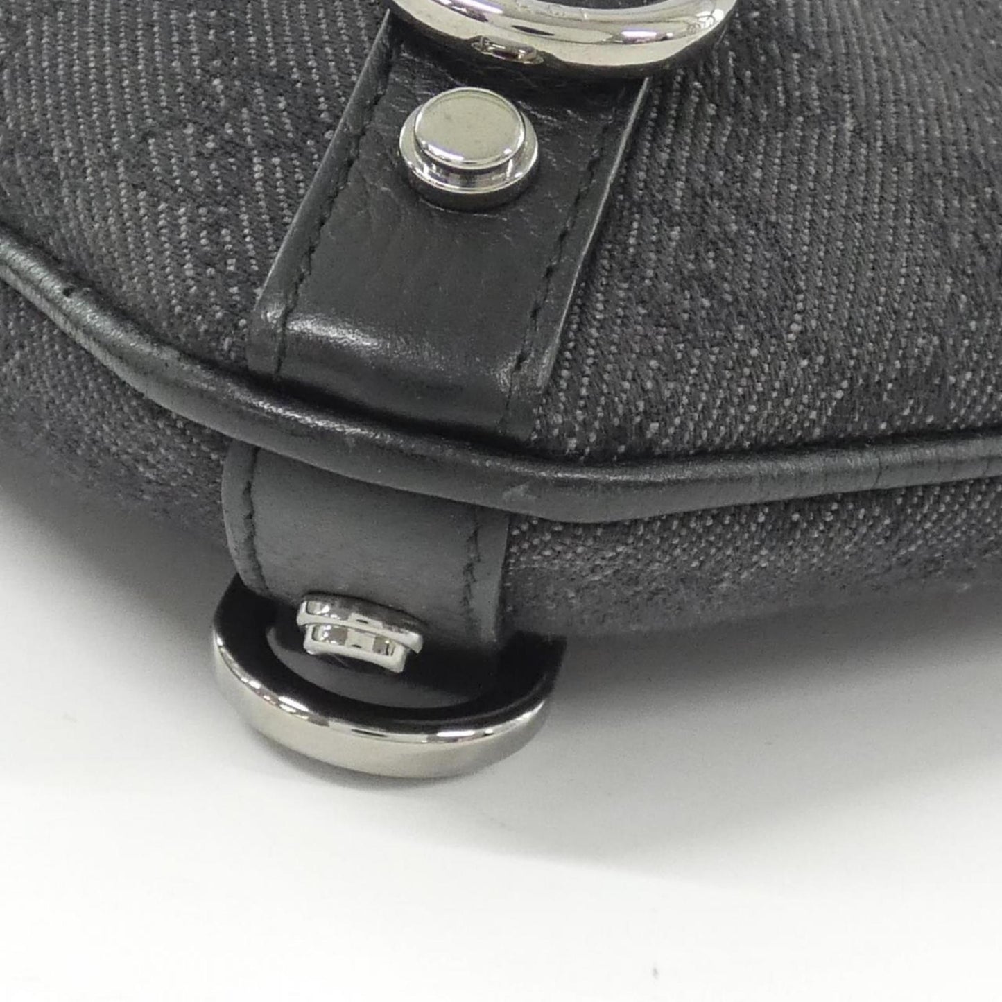Gucci Black Denim Shoulder Bag ( )