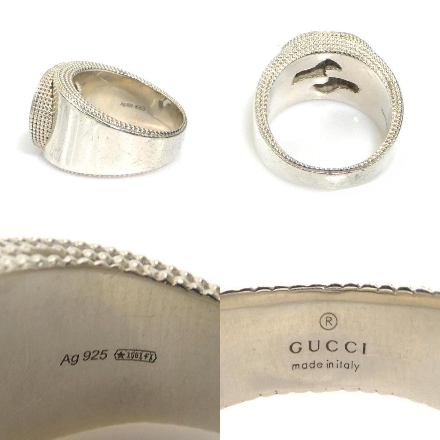 Gucci Silver Silver 925 Band Ring ( )