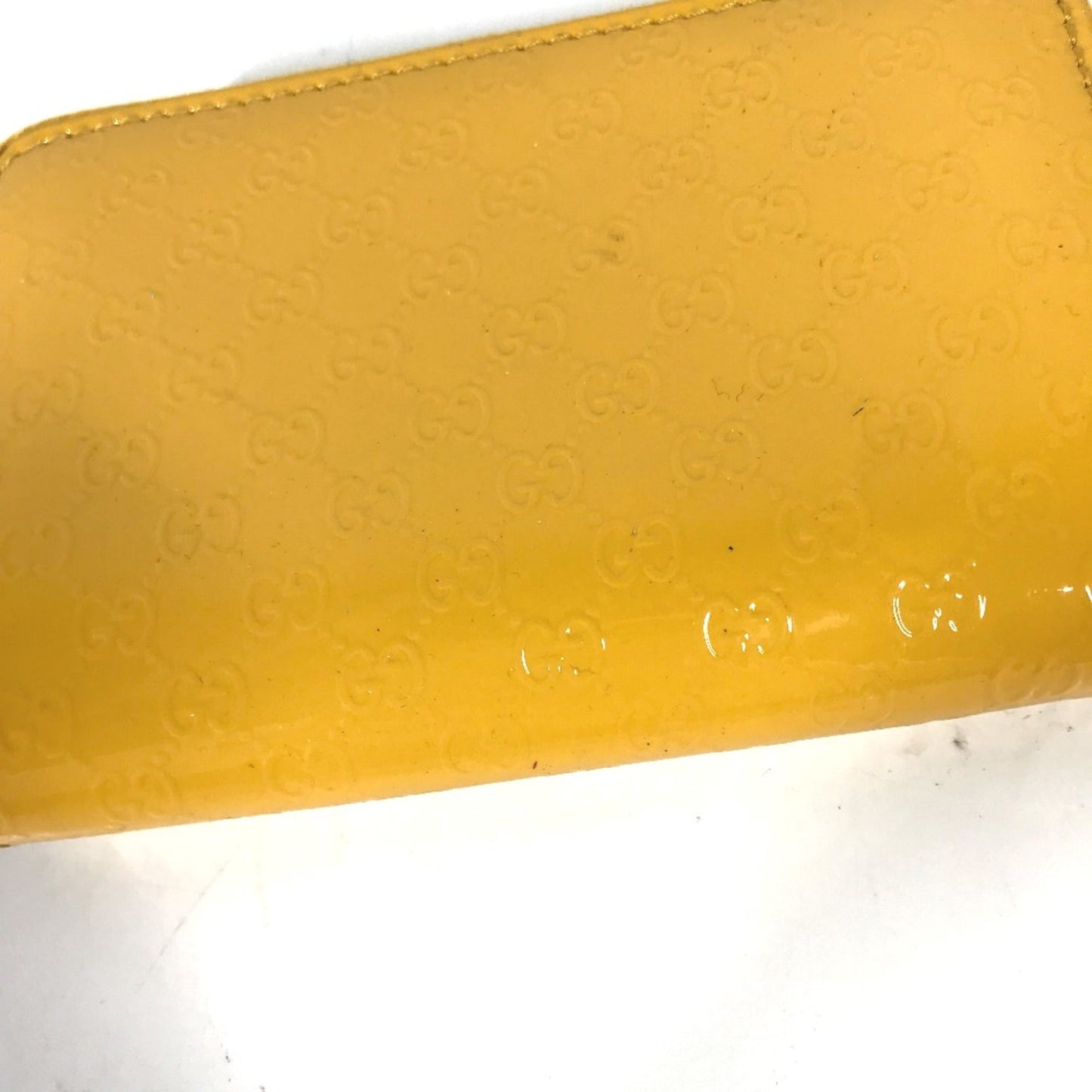 Gucci Yellow Patent Leather Coin Purse/Coin Case ( )