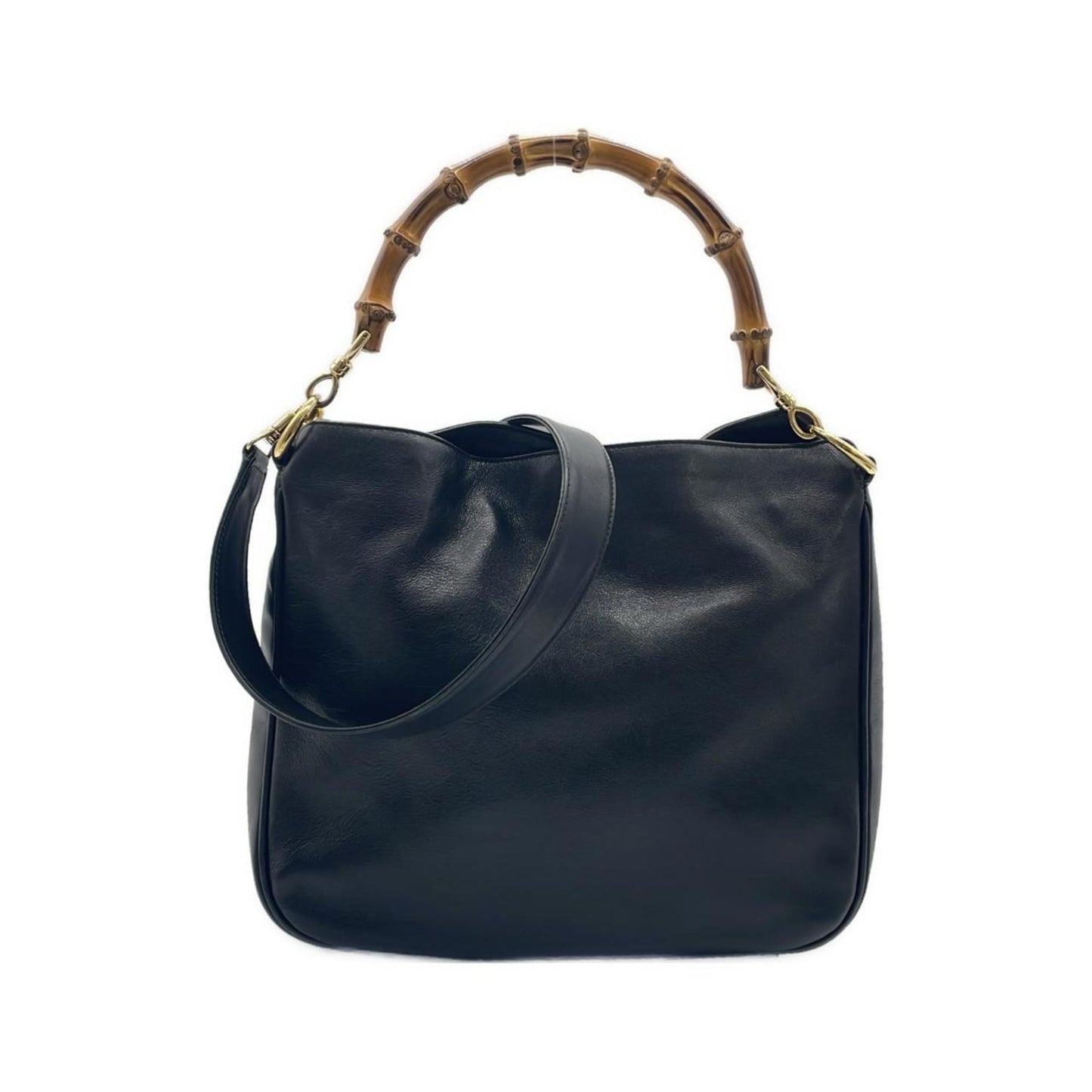 Gucci Black Leather Shoulder Bag ( )