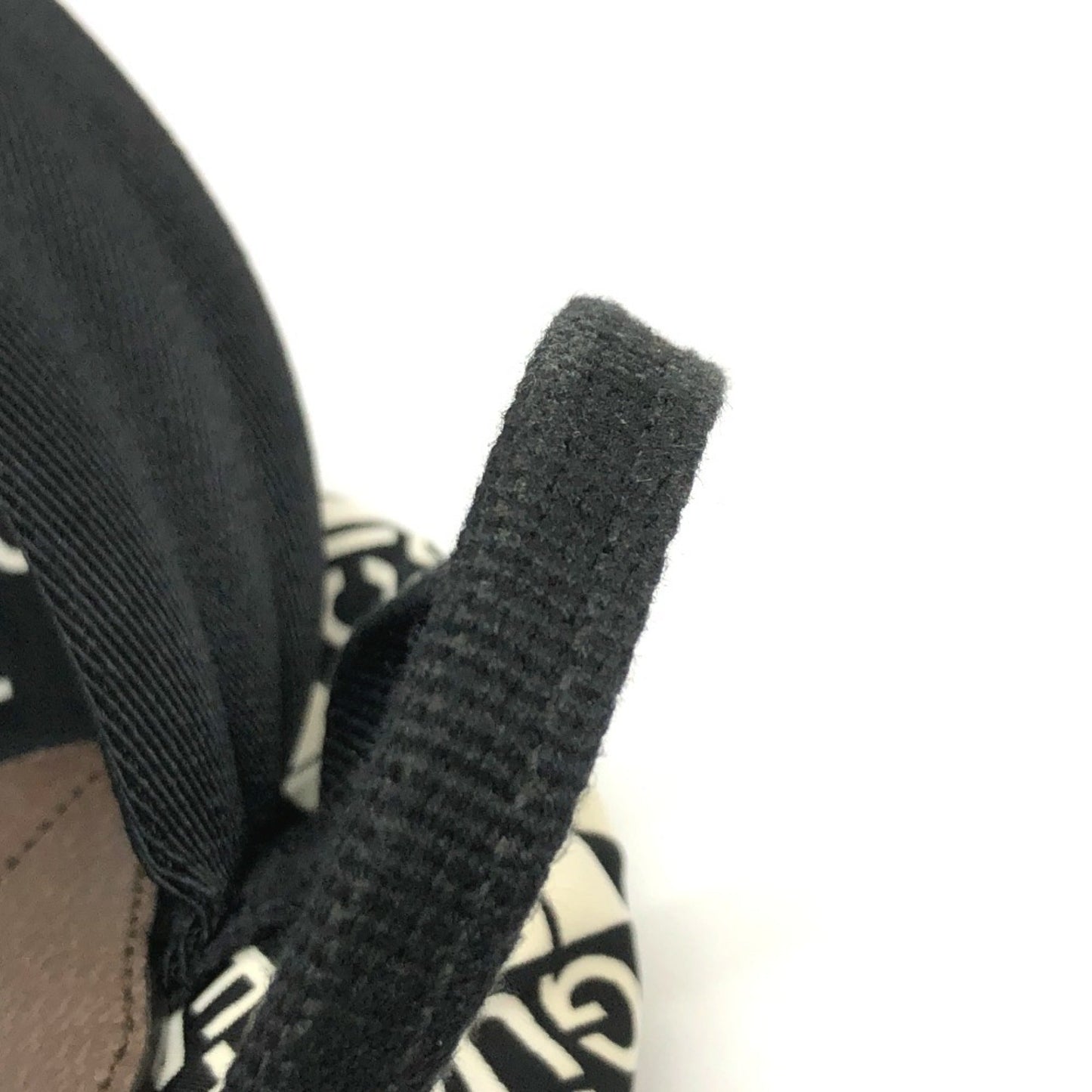 Gucci Black Brown White Nylon Leather Backpack ( )