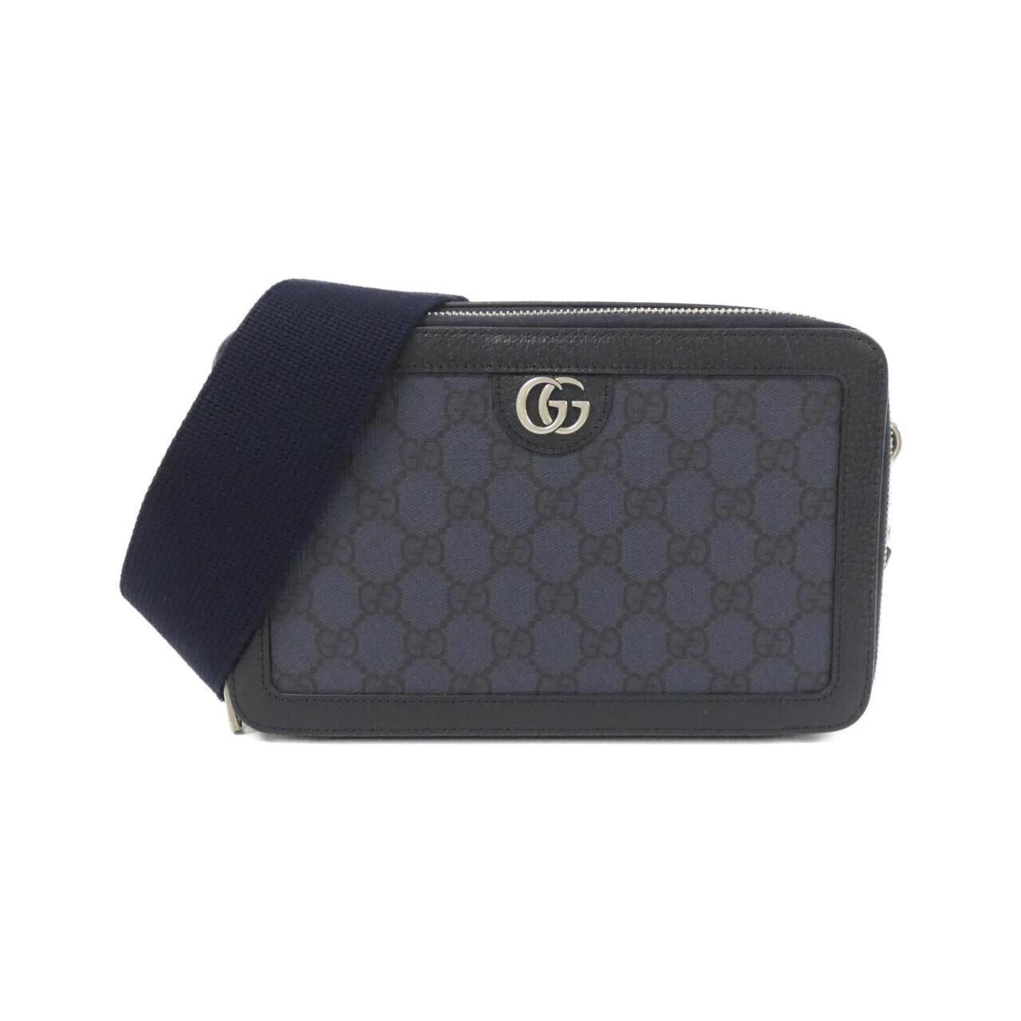 Gucci Black Blue Gg Supreme Shoulder Bag ( )