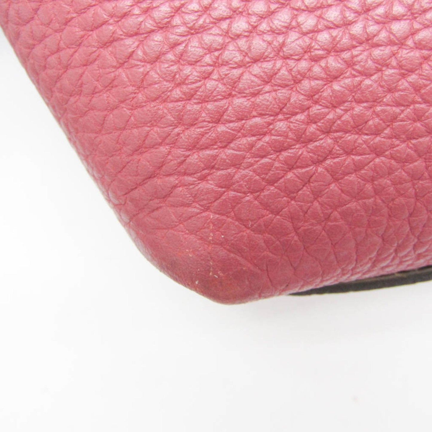 Gucci Bamboo Pink Red Leather Bamboo Handbag Shoulder Bag ( )