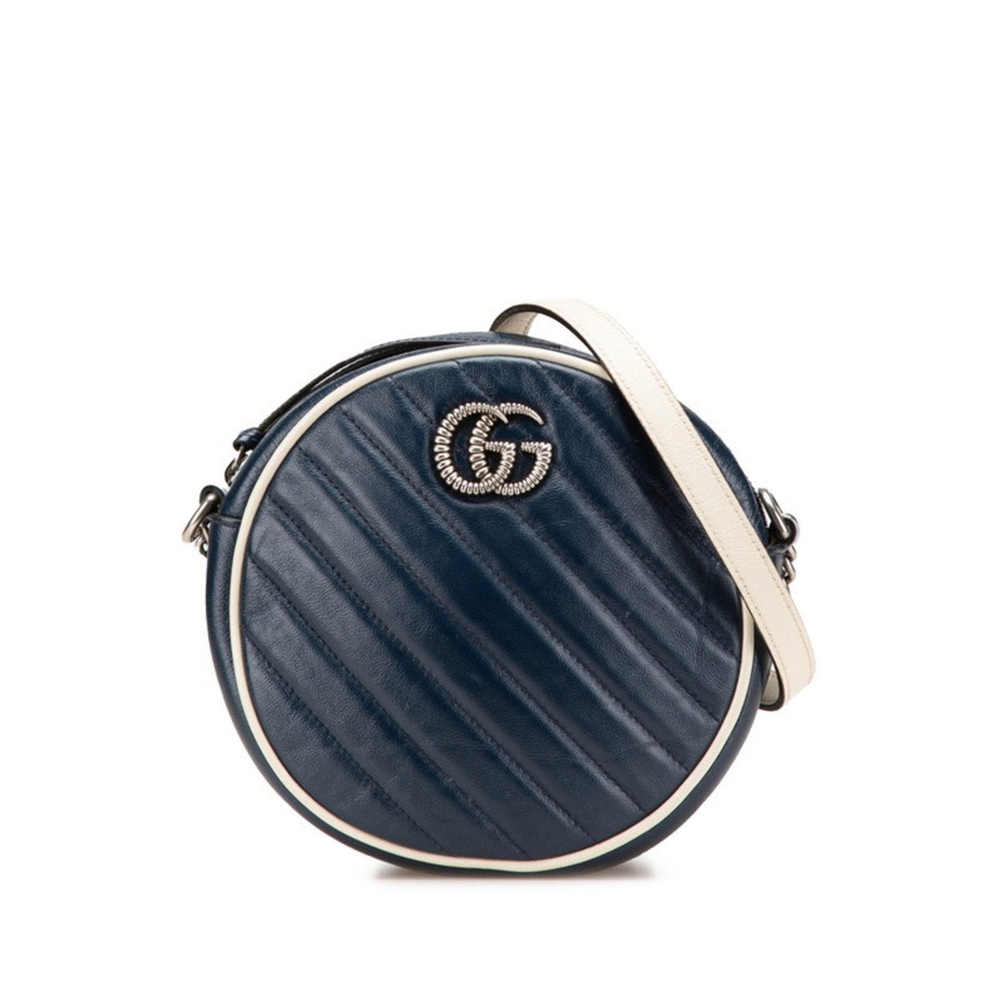 Gucci Navy Leather Shoulder Bag ( )