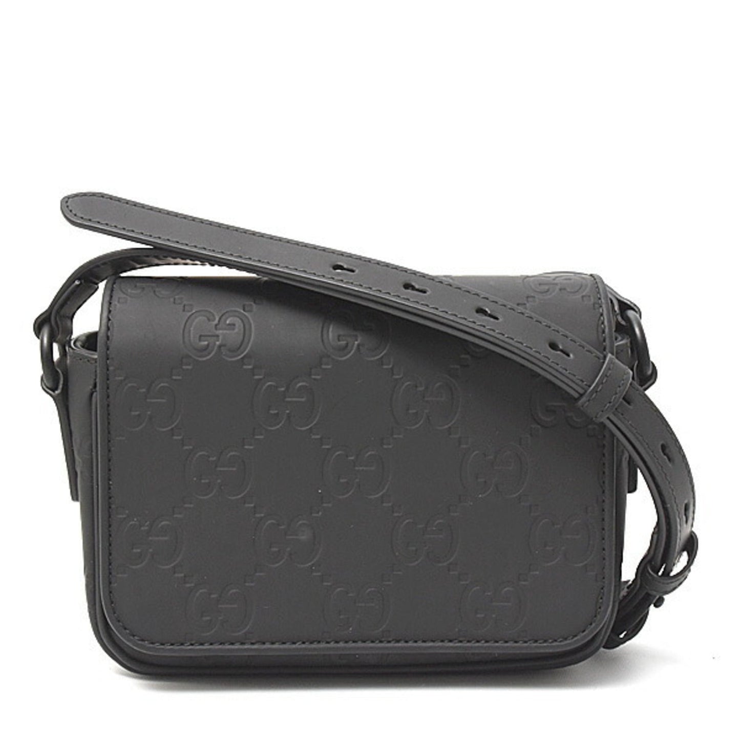 Gucci Black Rubber Shoulder Bag ( )