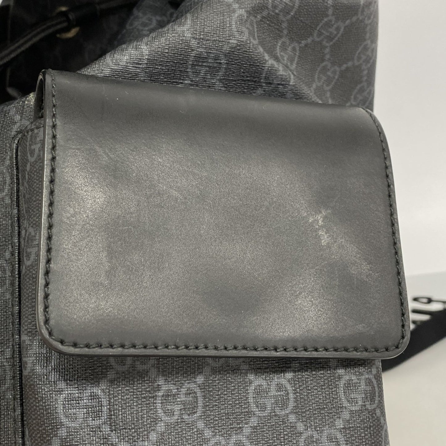 Gucci Black Pvc Backpack ( )