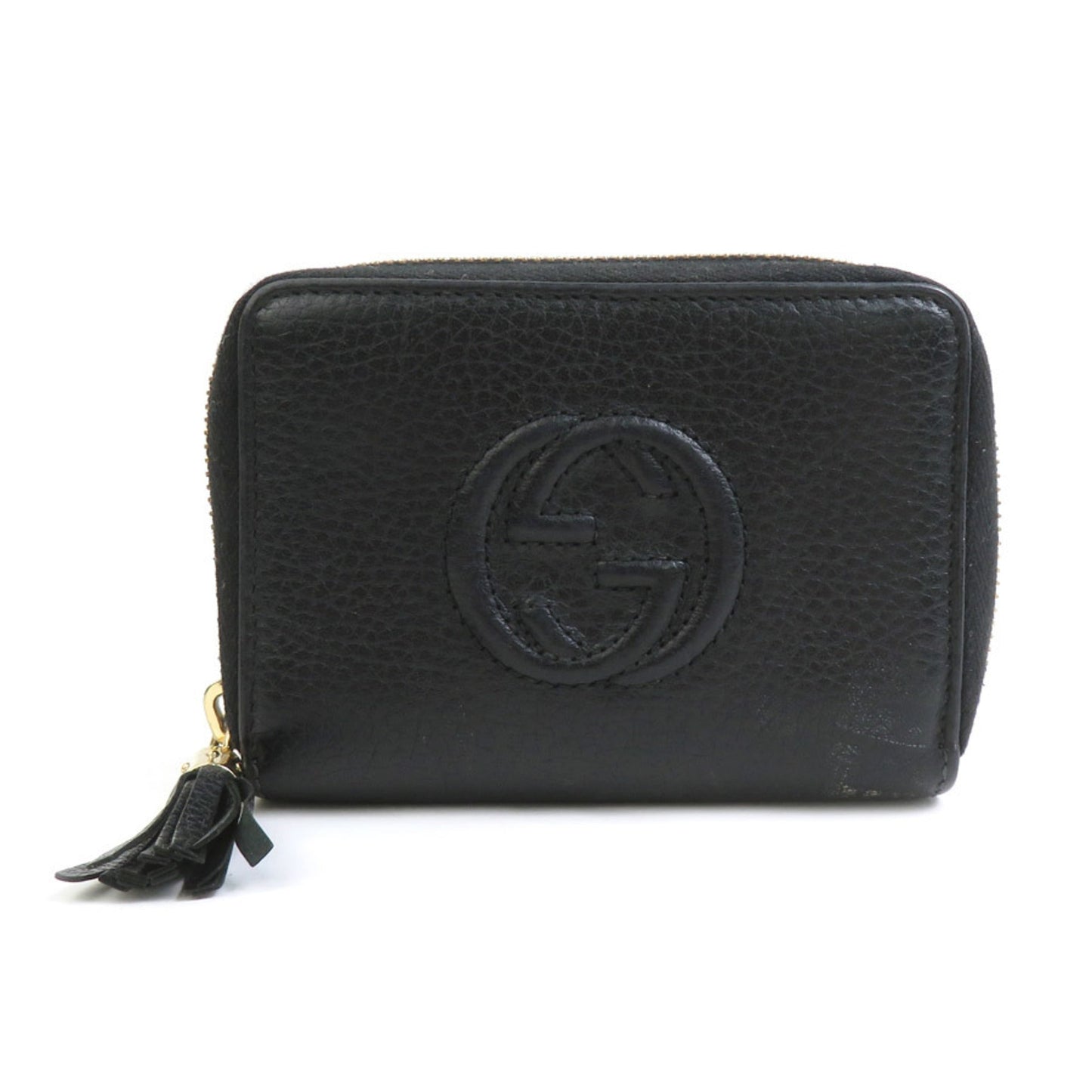 Gucci Black Leather Coin Purse/Coin Case ( )