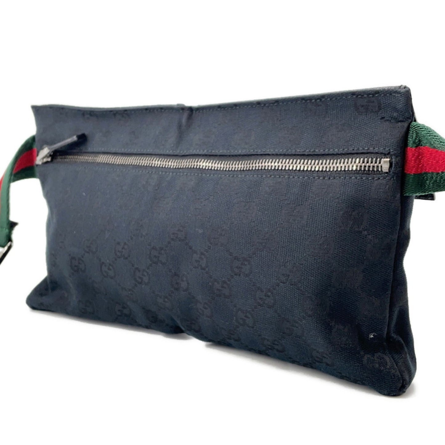 Gucci Sherry Line Black Gg Canvas Sling Bag ( )