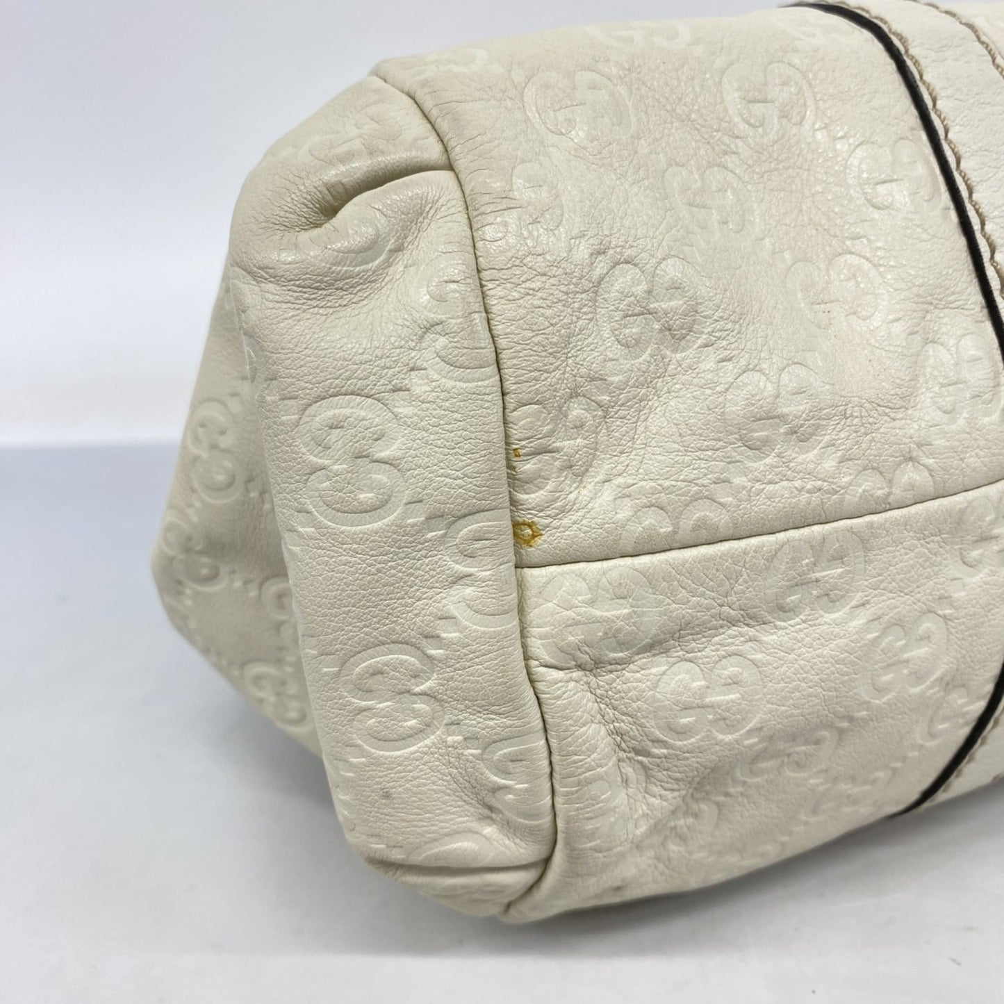 Gucci White Leather Tote Bag ( )
