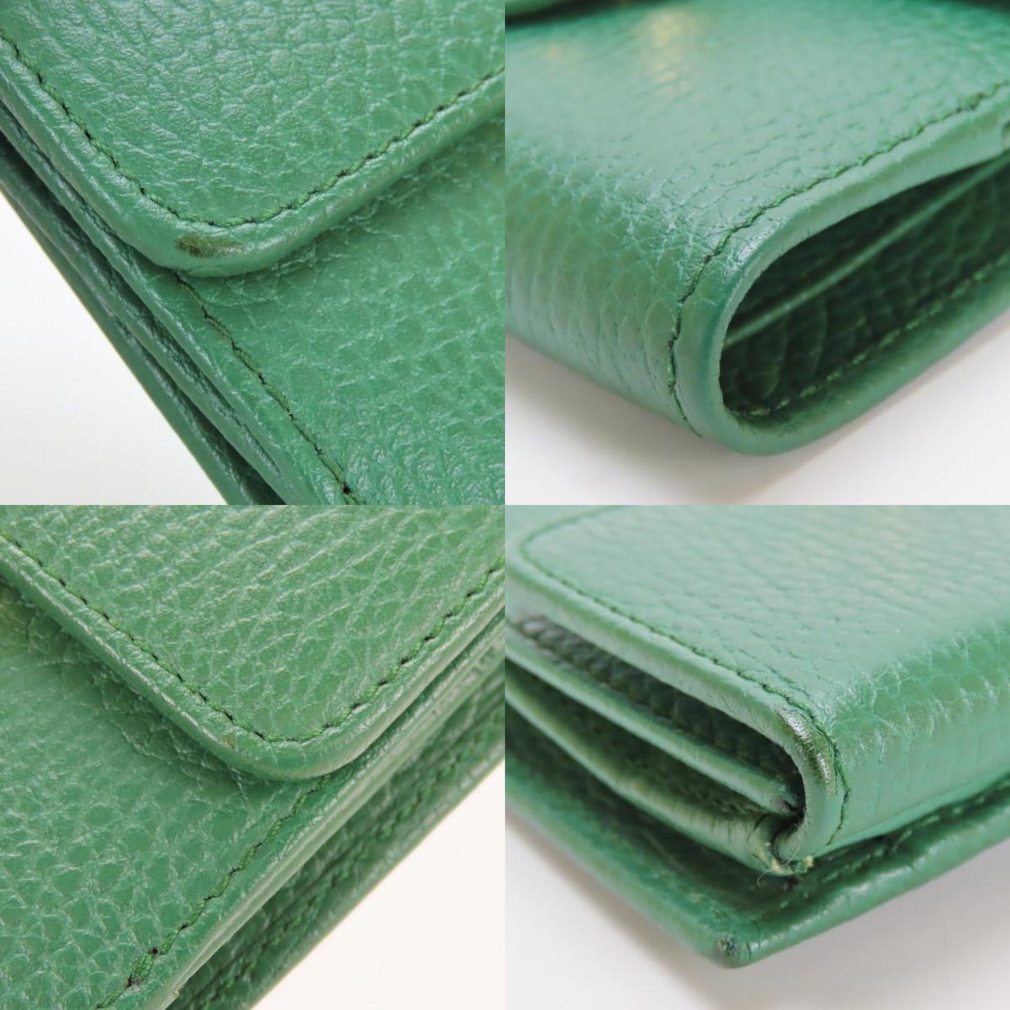 Gucci Green Leather Wallet (Bi-Fold) ( )