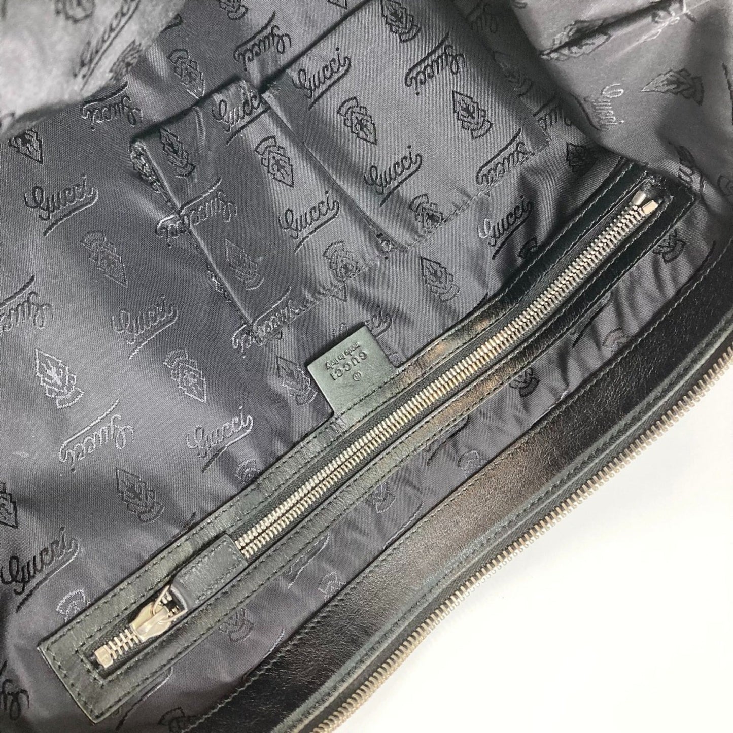Gucci Black Cloth Shoulder Bag ( )