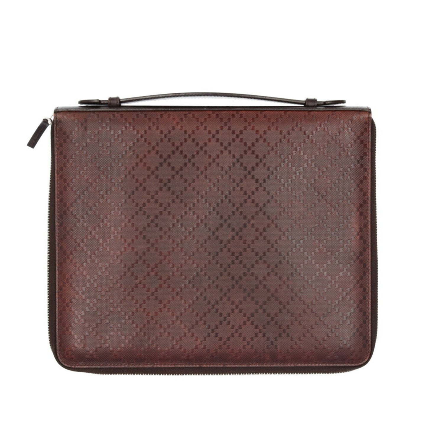 Gucci Diamante Brown Leather Handbag ( )