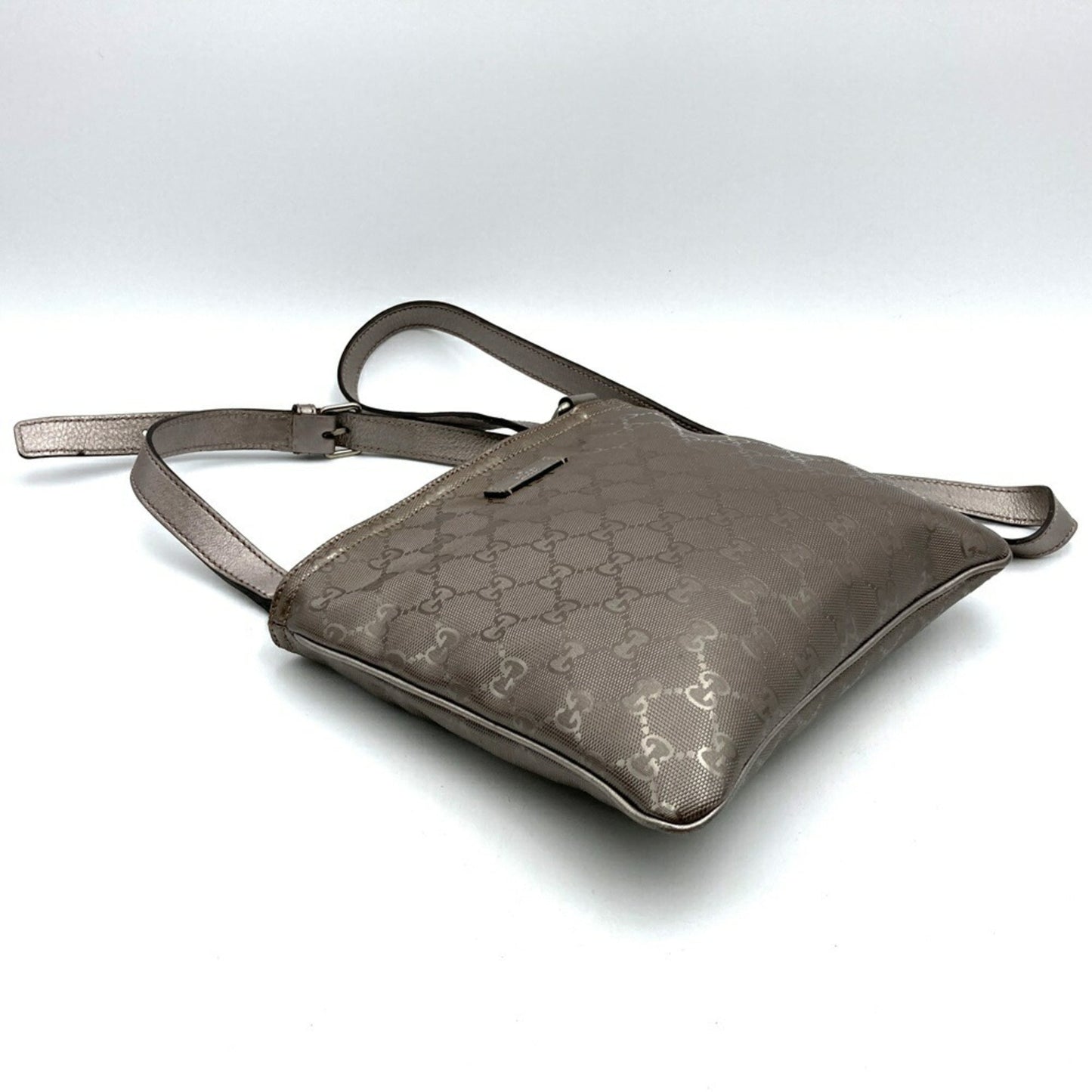 Gucci Gg Imprimé Metallic Pink Gg Imprimé Shoulder Bag Sling Bag ( )
