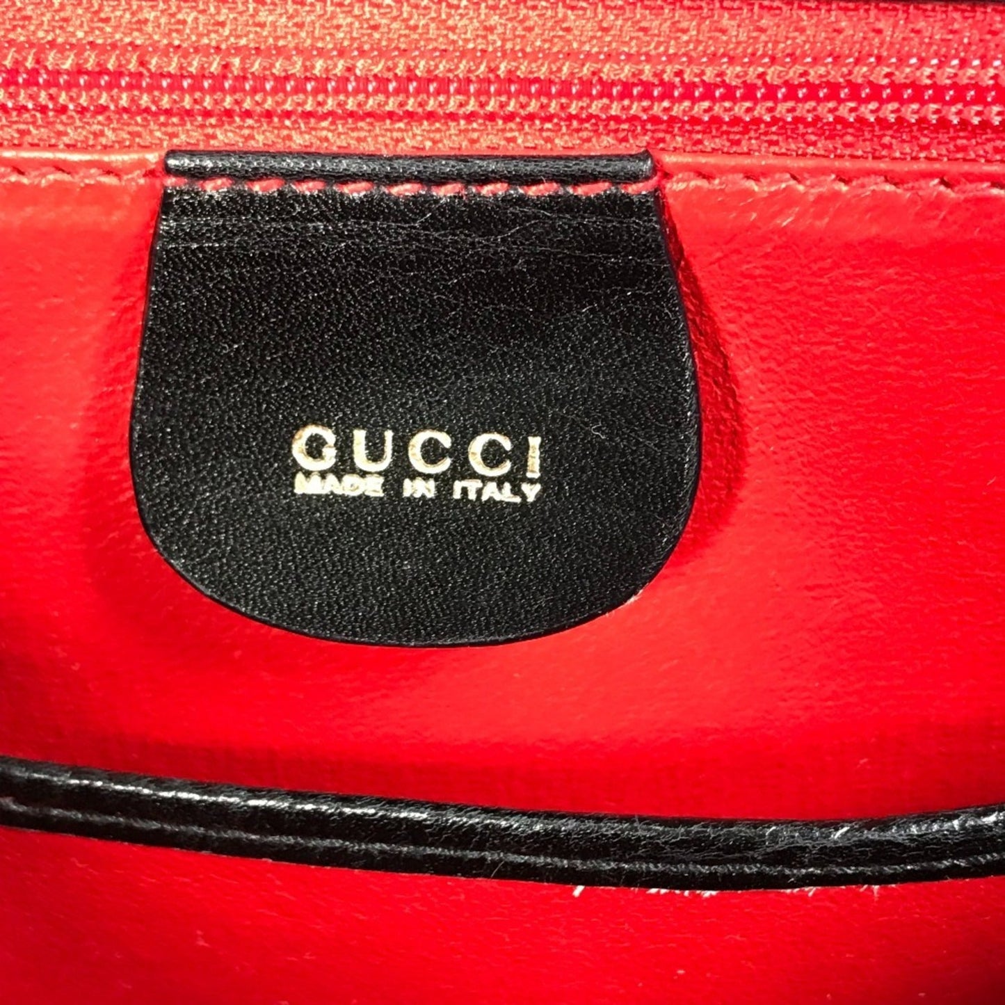 Gucci Black Leather Bamboo Handbag ( )