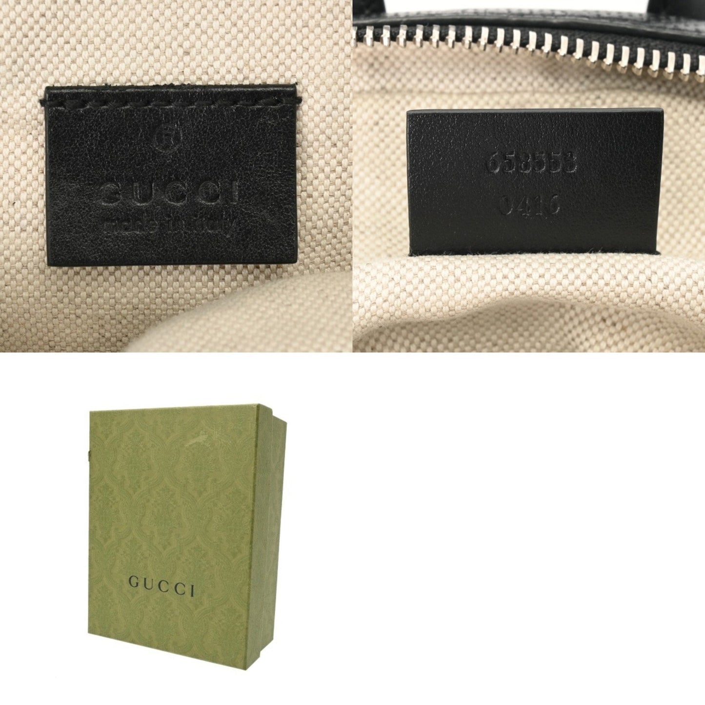 Gucci Black Leather Shoulder Bag ( )