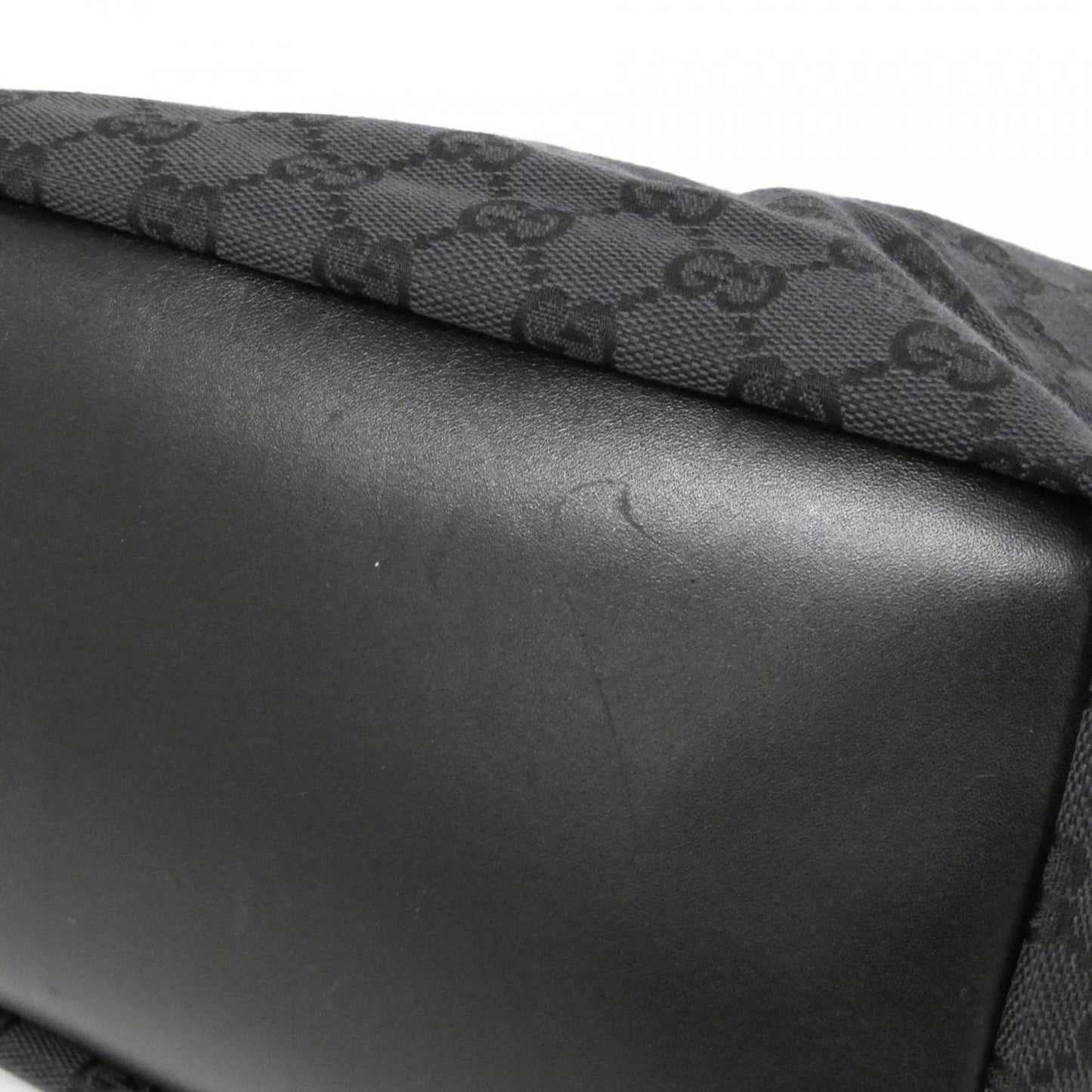 Gucci Black Gg Canvas Shoulder Bag ( )