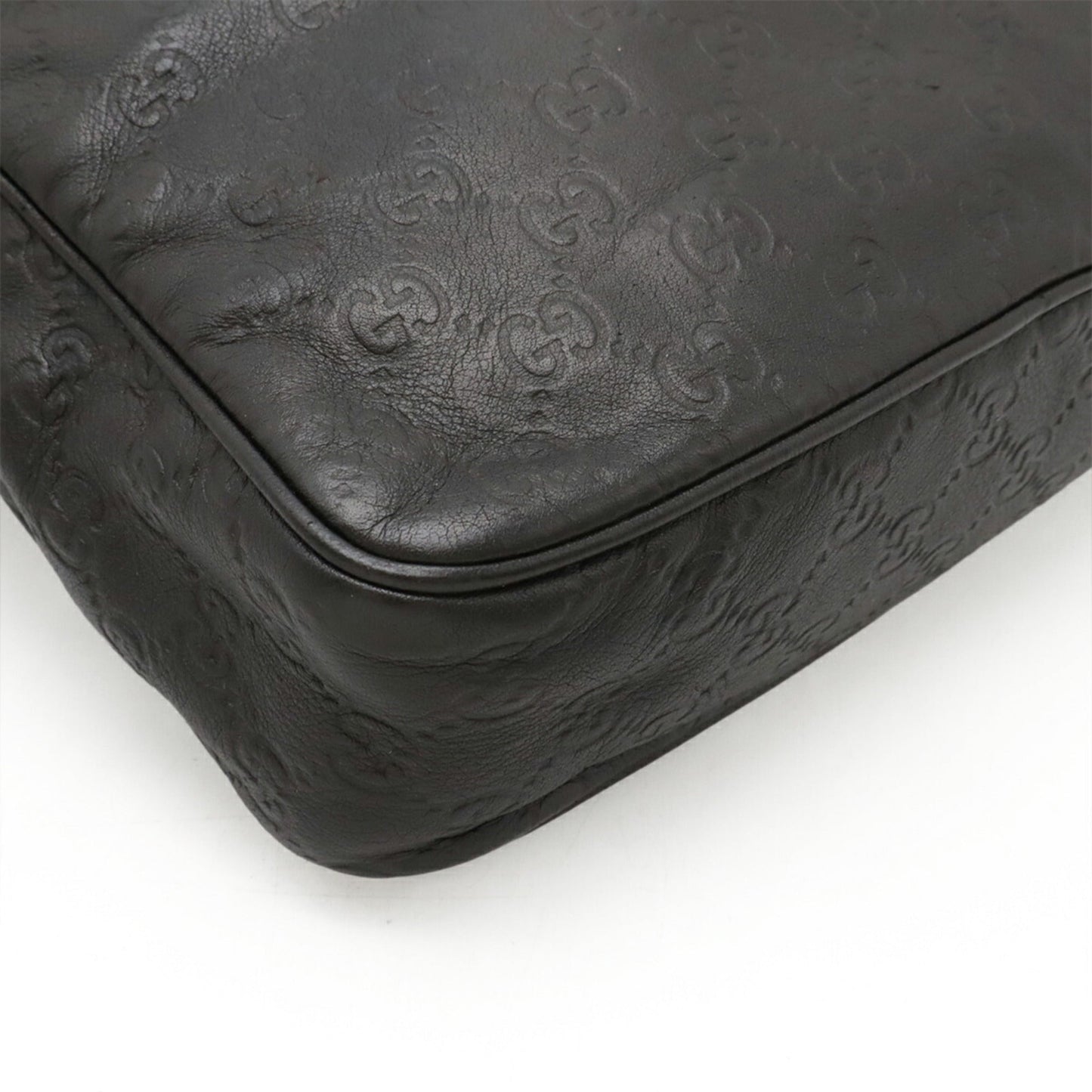 Gucci Black Leather Shoulder Bag ( )