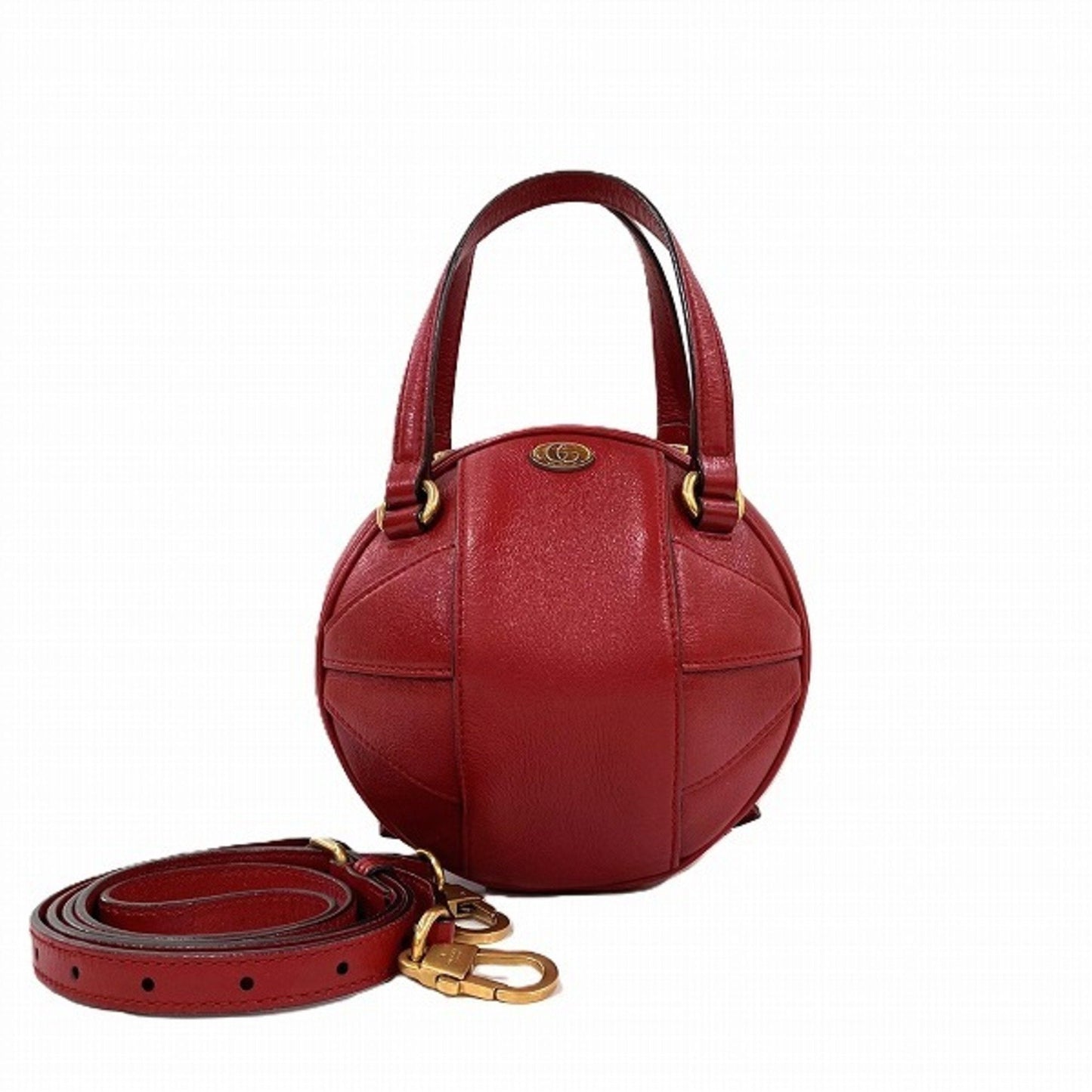 Gucci Red Color Leather Handbag Shoulder Bag