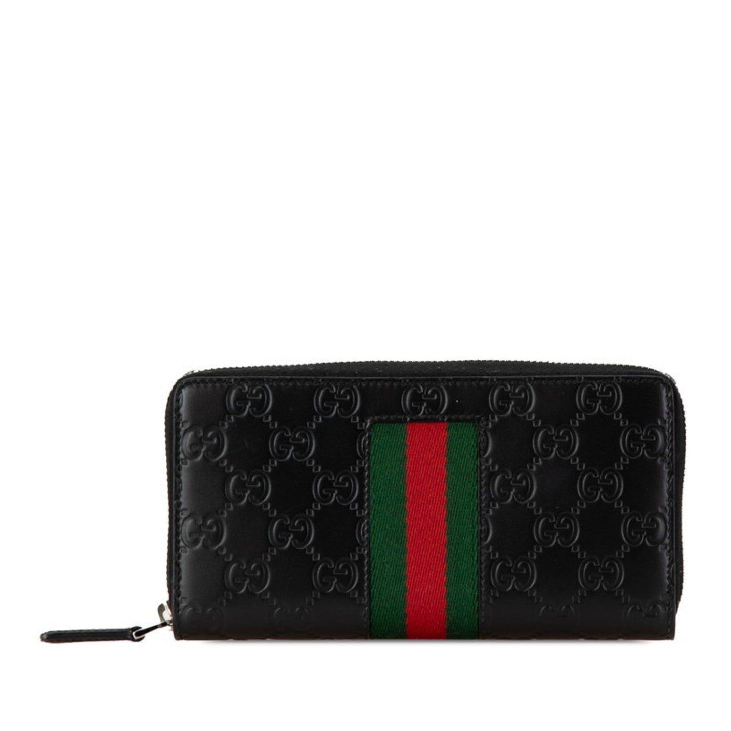 Gucci Black Leather Long Wallet (Bi-Fold)
