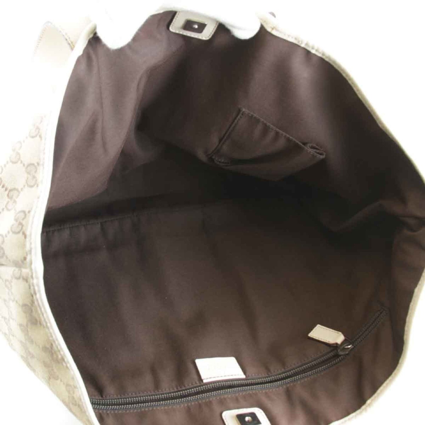 Gucci Beige Gg Canvas Tote Bag ( )