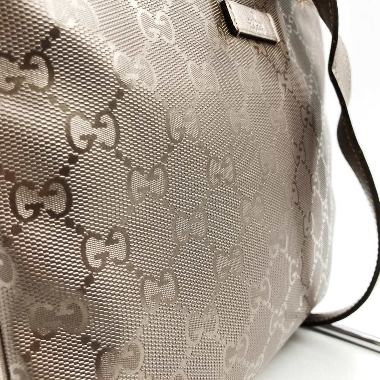 Gucci Gg Imprimé Metallic Pink Gg Imprimé Shoulder Bag Sling Bag ( )