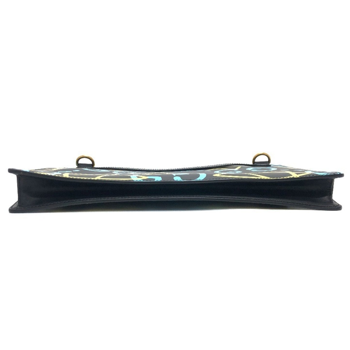 Gucci Black Multi-Color Leather Shoulder Bag ( )