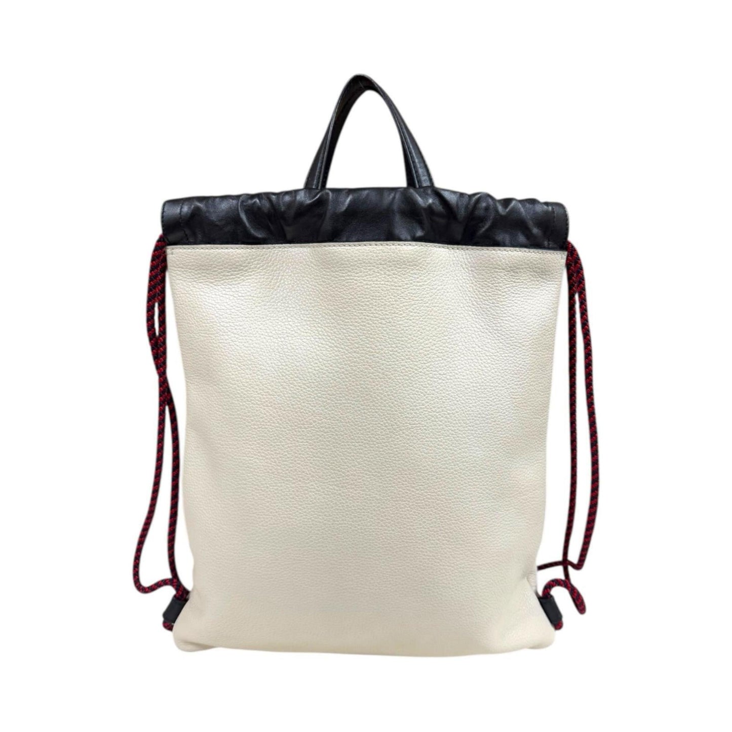 Gucci White Leather Backpack Basket ( )