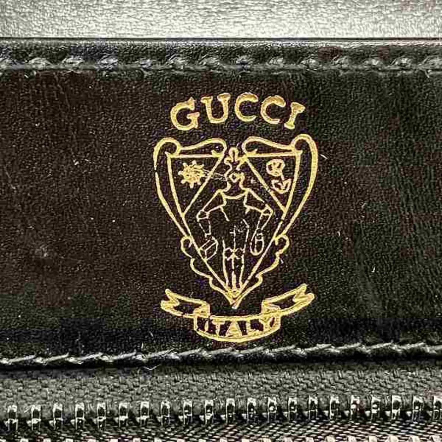 Gucci Black Leather Shoulder Bag ( )