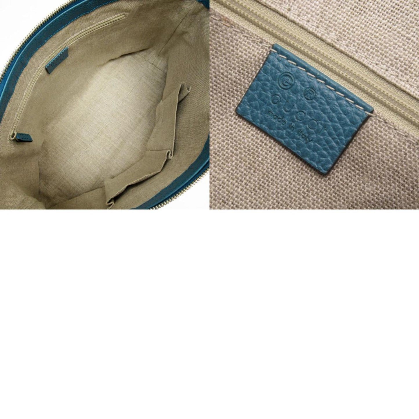 Gucci Green Leather Handbag Shoulder Bag ( )