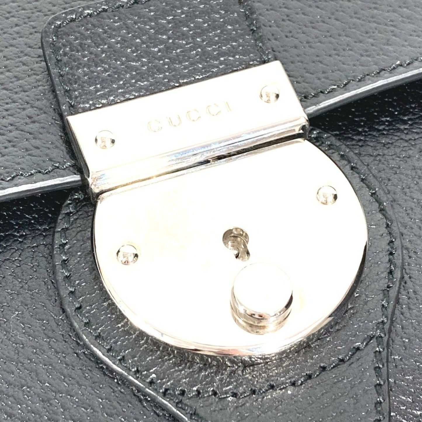 Gucci Black Leather Briefcase Handbag ( )