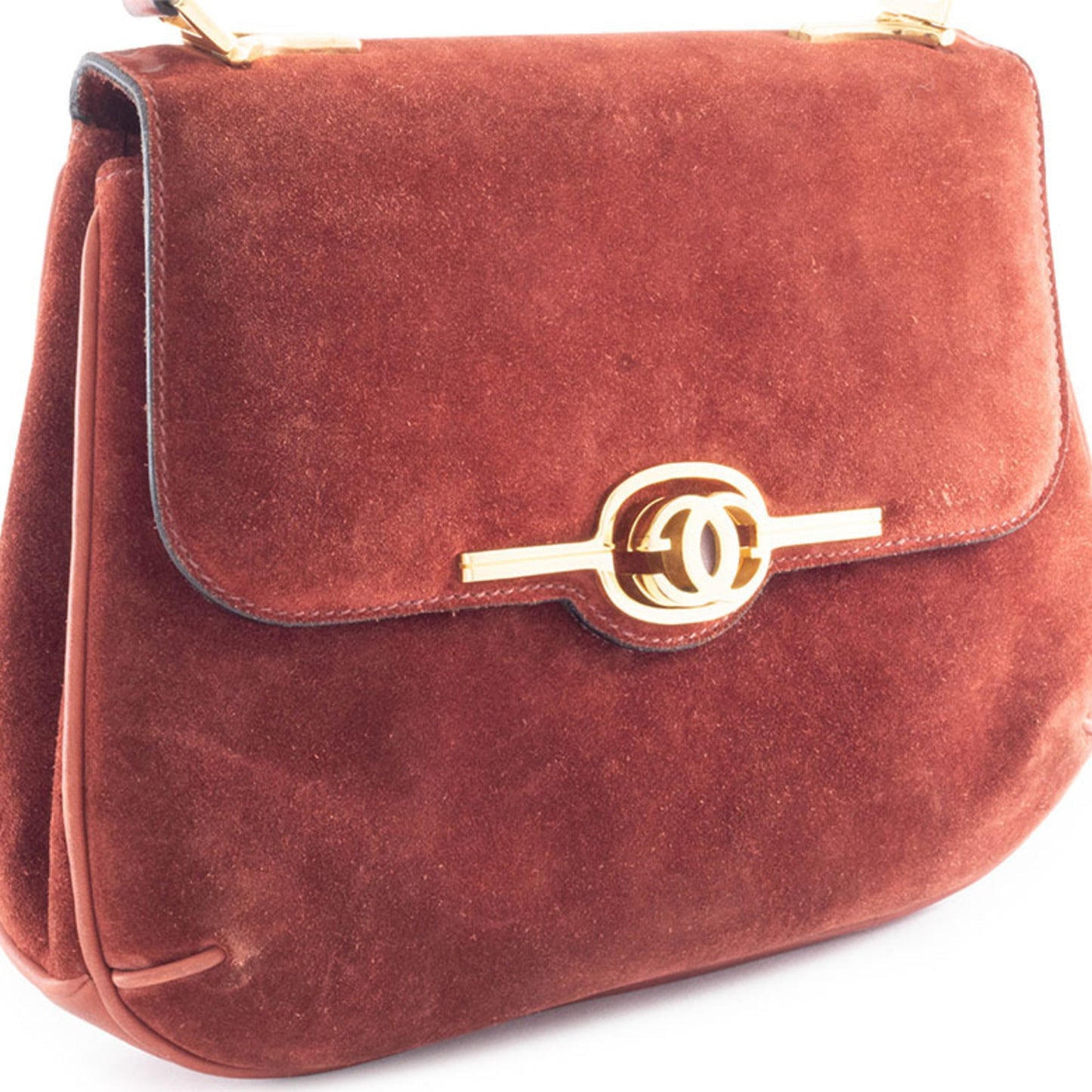 Gucci Brown Suede Handbag ( )