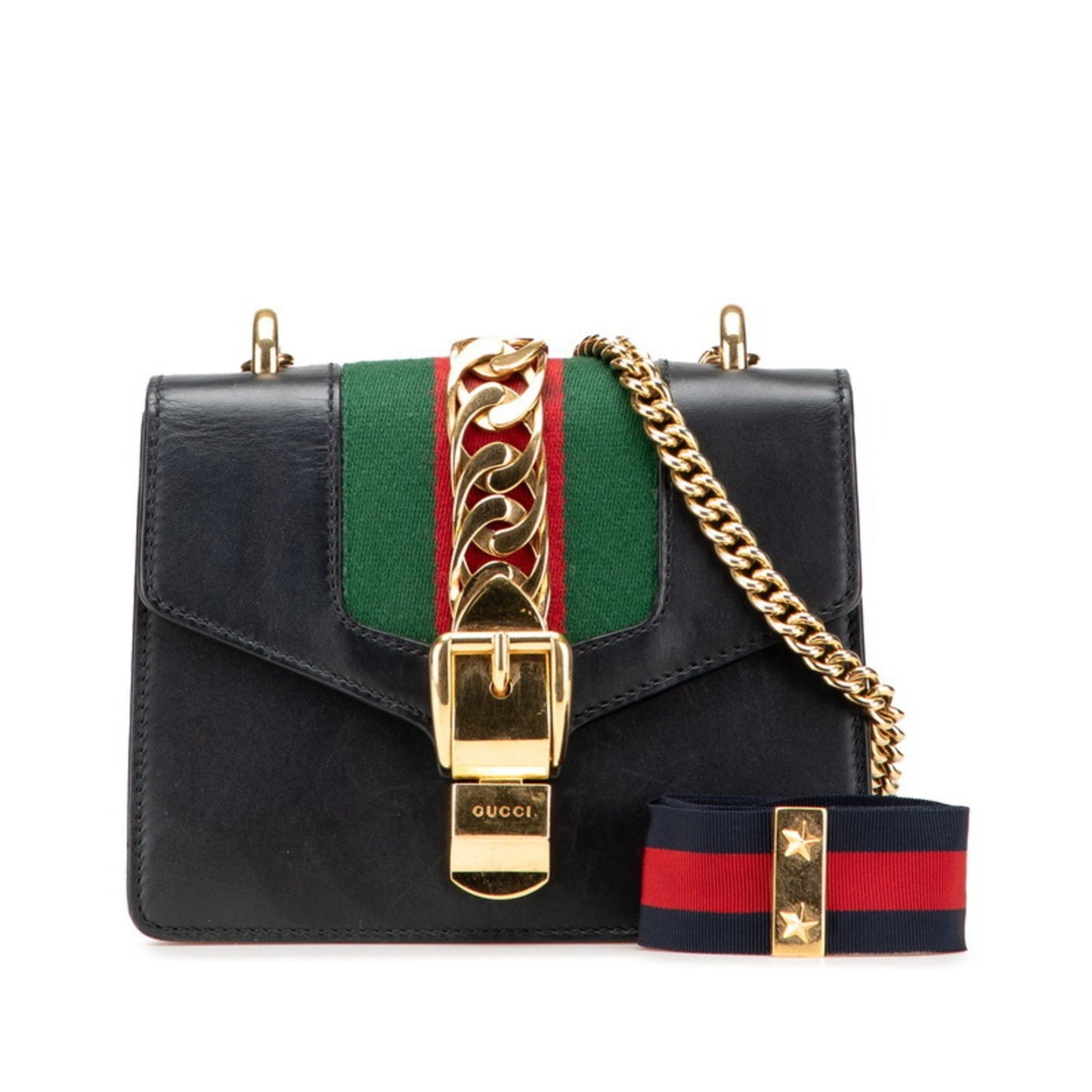 Gucci Black Leather Shoulder Bag ( )