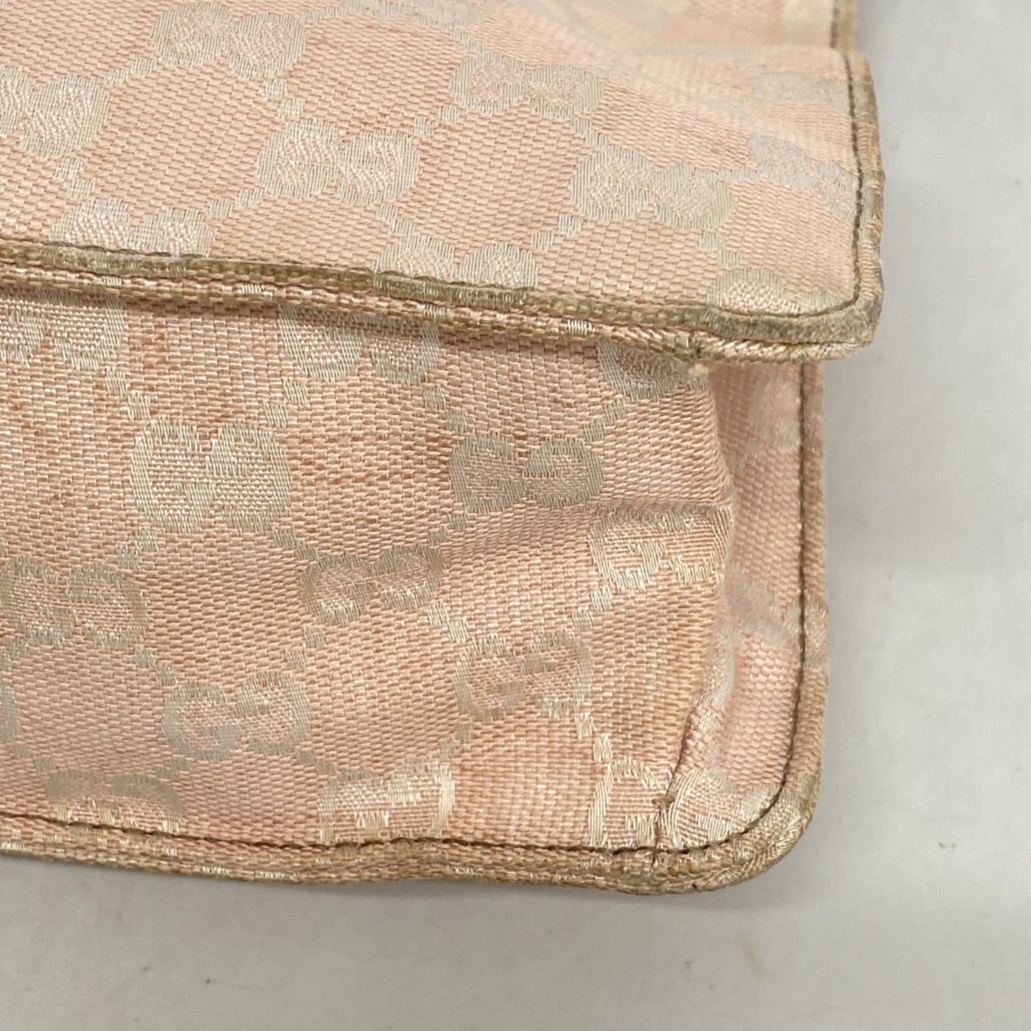 Gucci Pink Canvas Shoulder Bag ( )