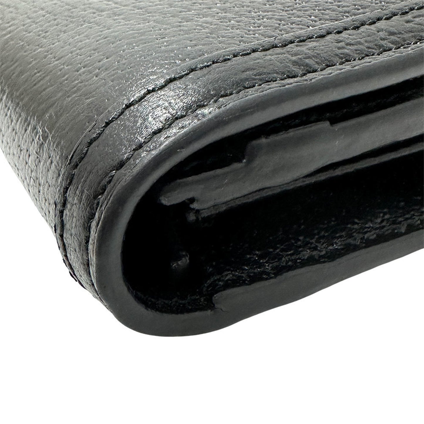 Gucci Black Leather Long Wallet (Bi-Fold) ( )