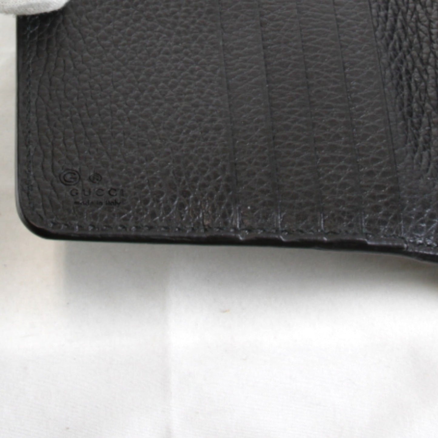Gucci Black Leather Long Wallet (Bi-Fold) ( )